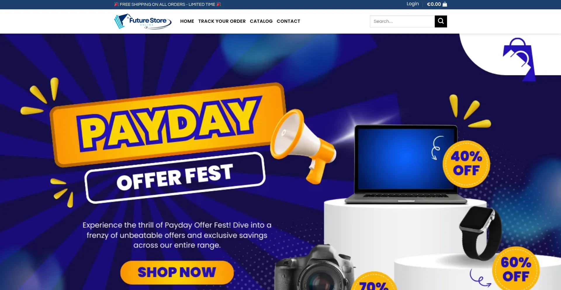 Website screenshot of Futureshop.site