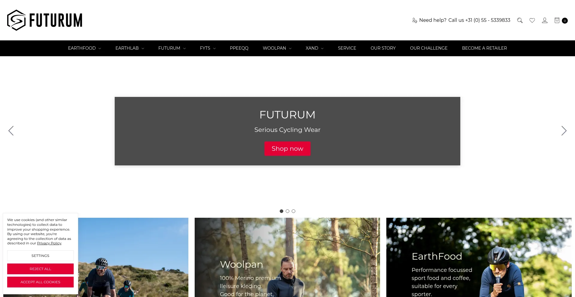 Website screenshot of Futurum.cc