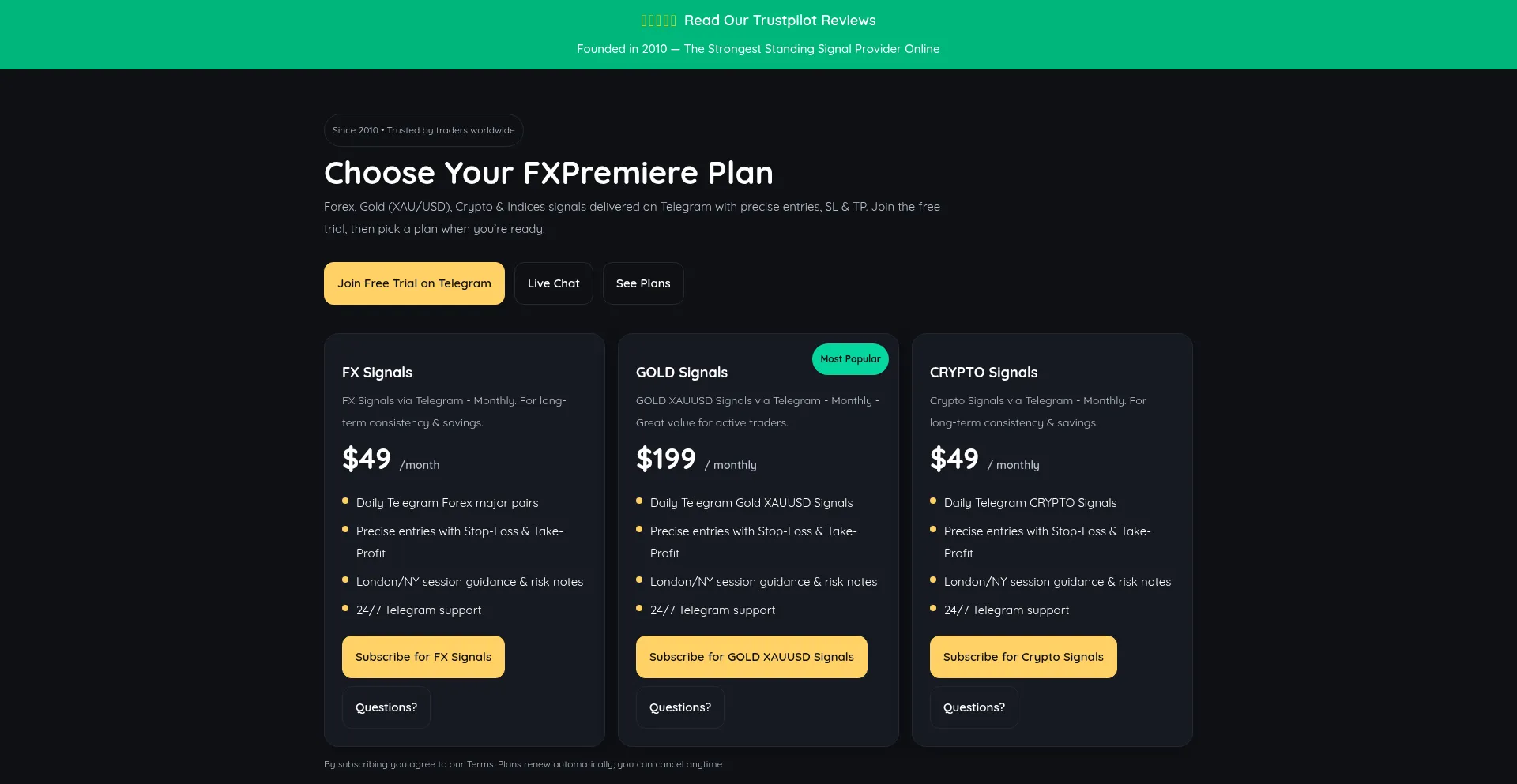 Fxpremiere.com Screenshot