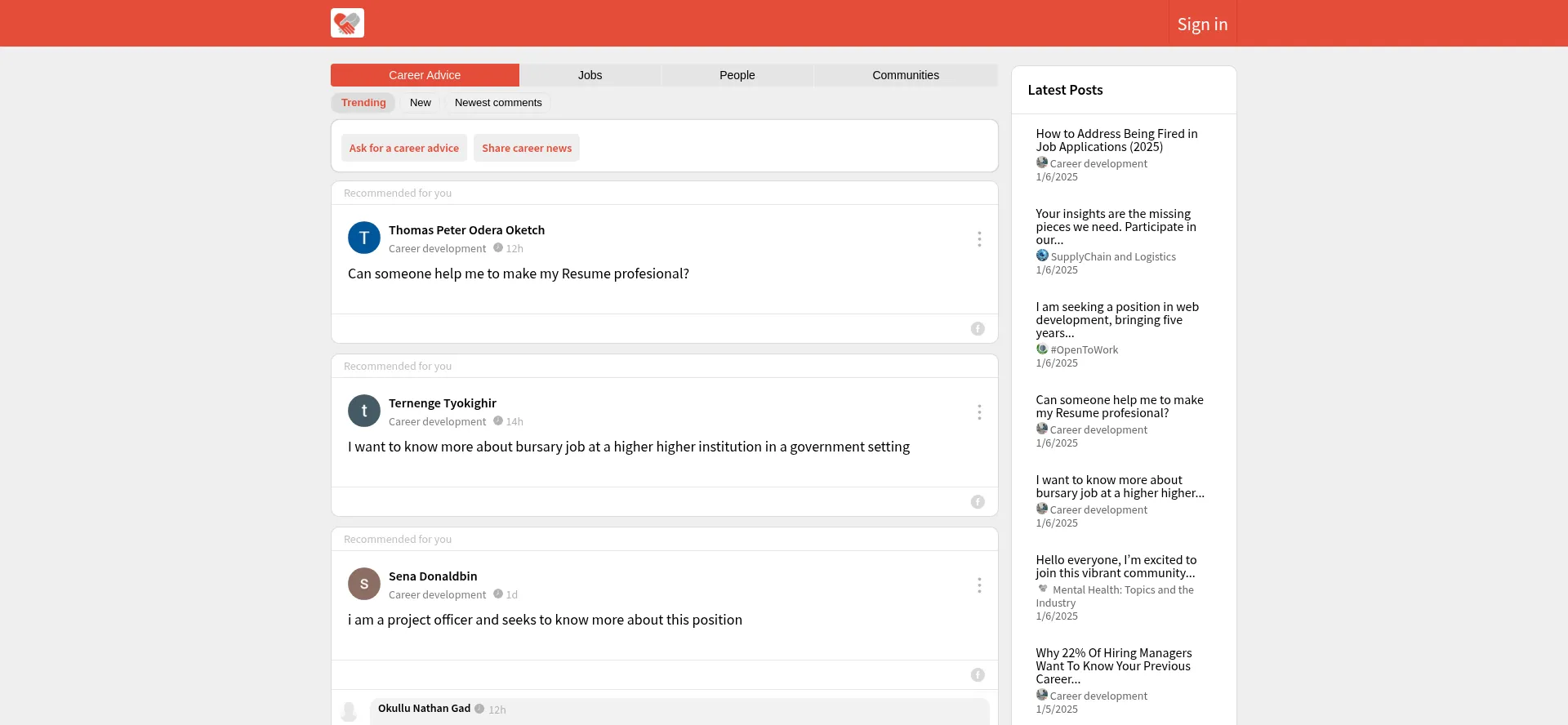 Website screenshot of Gainrep.com