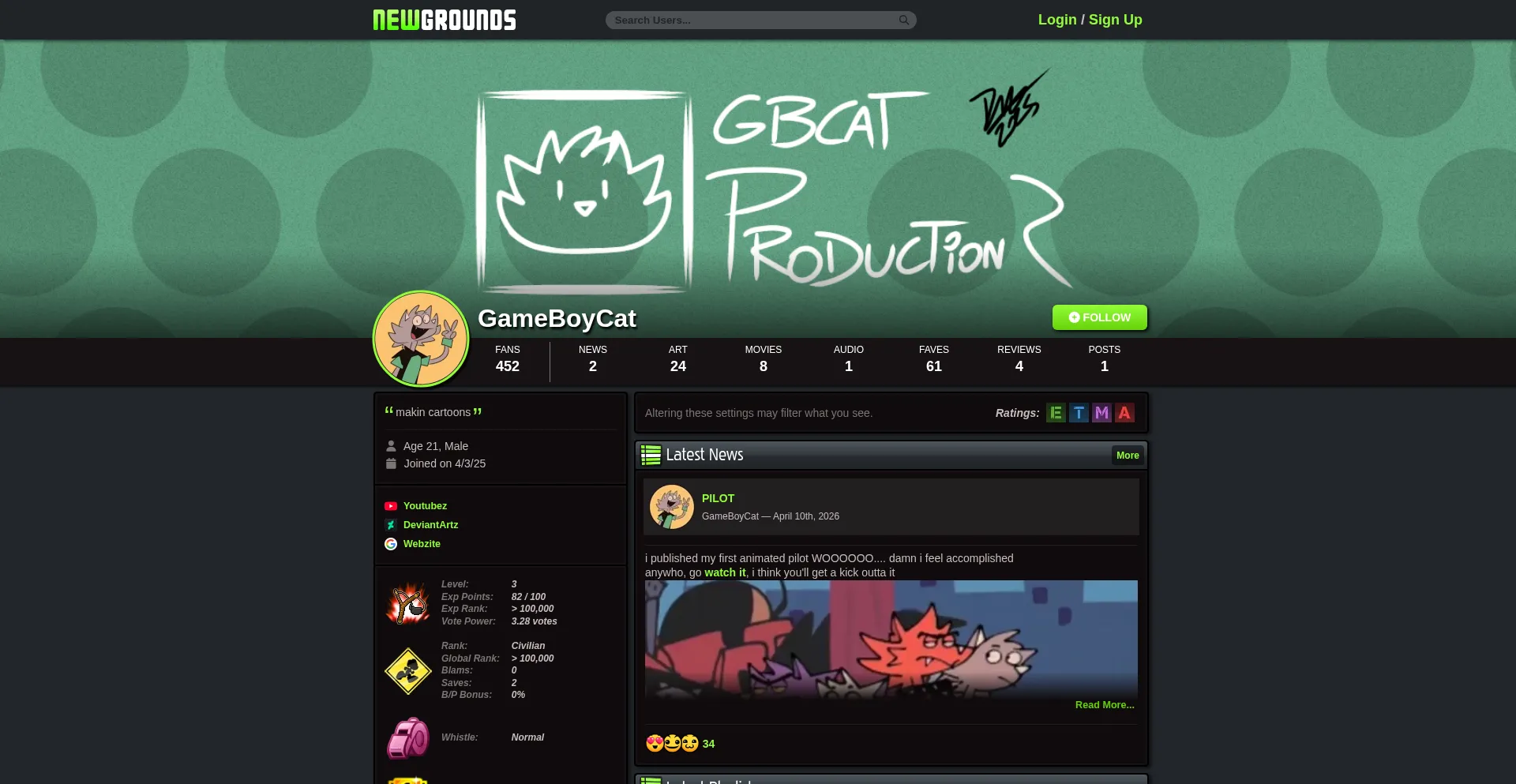 Gameboycat.newgrounds.com