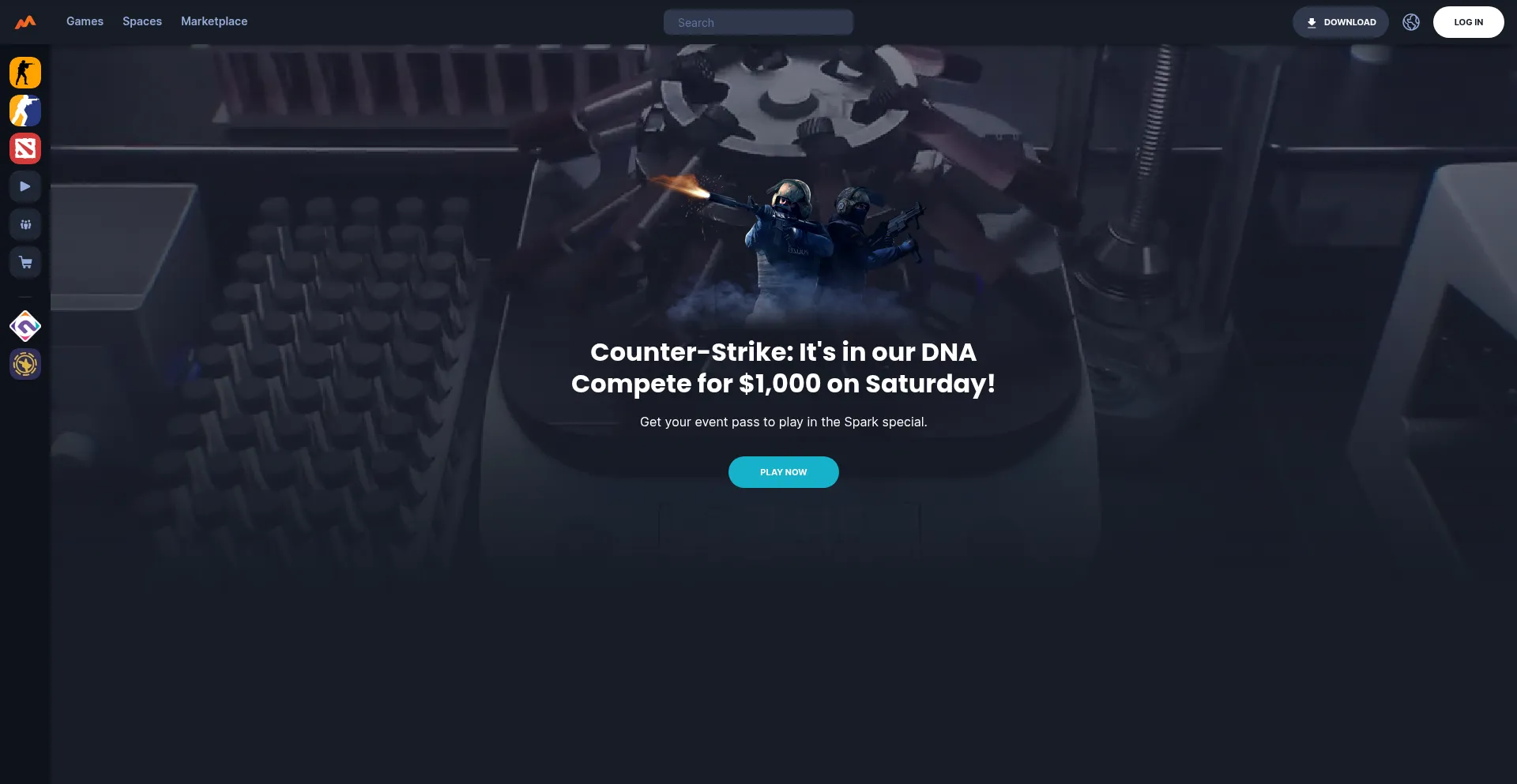 Website screenshot of Gamechallenge.world