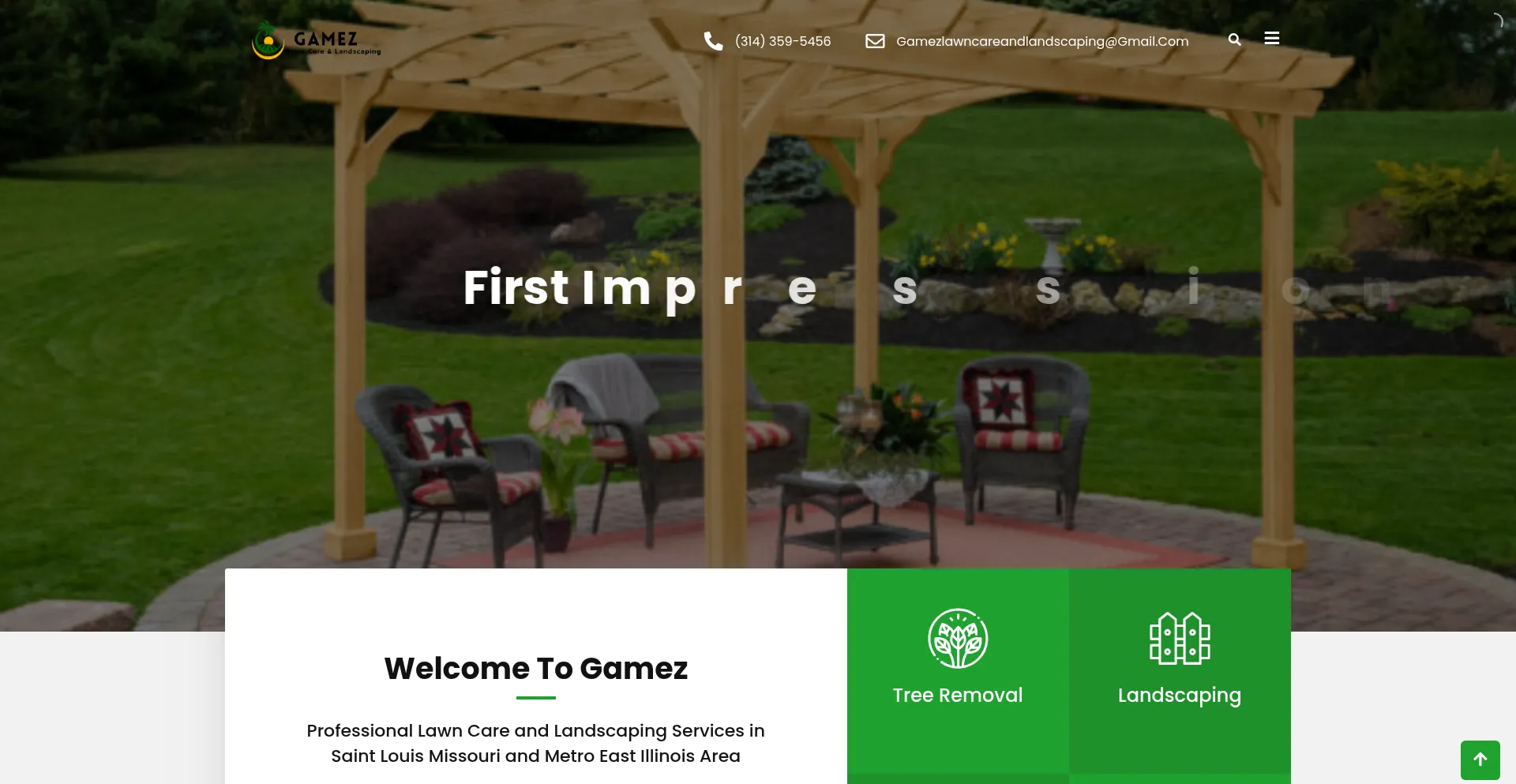 Gamezlawncareandlandscaping.com Screenshot