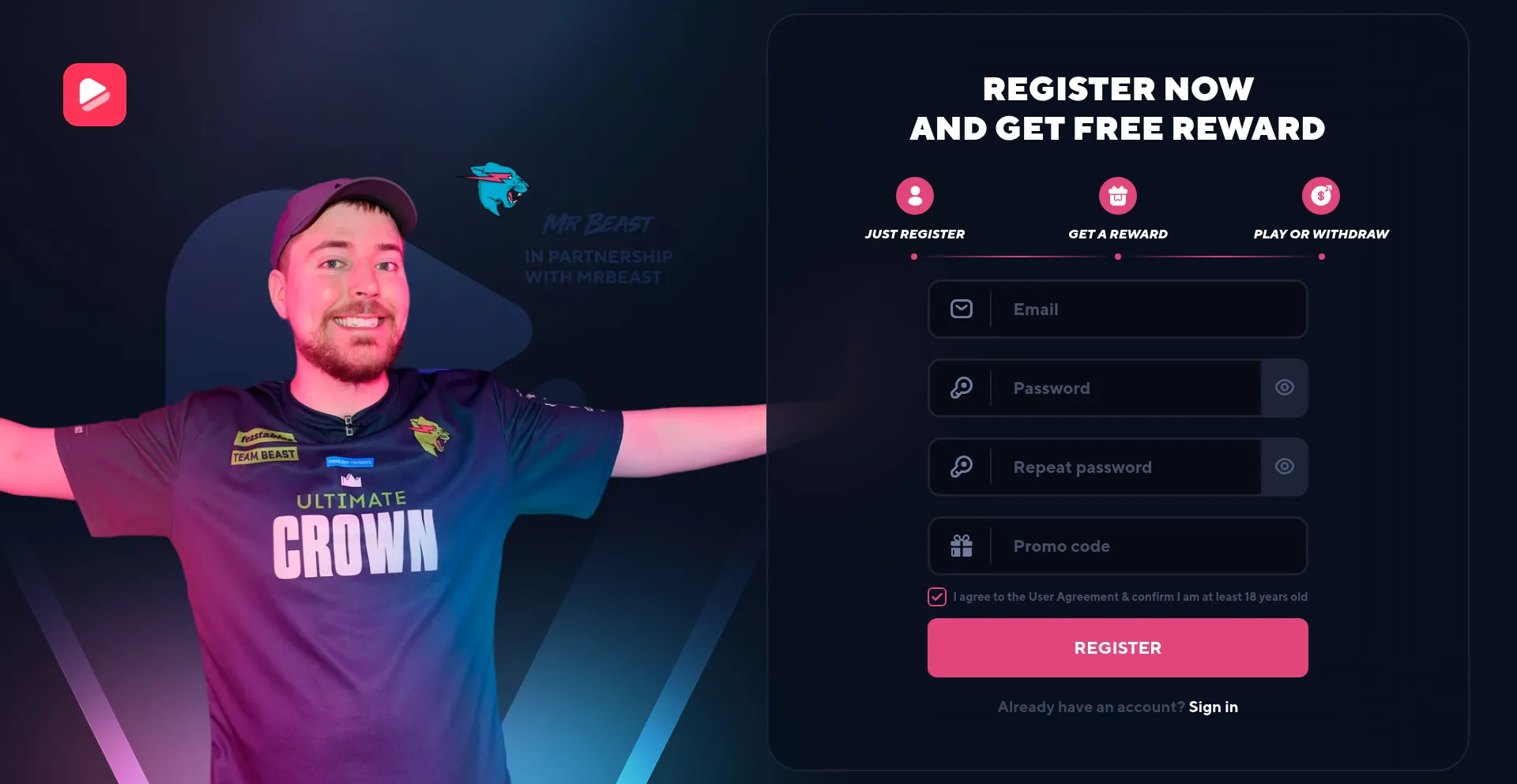 Website screenshot of Gamzora.com