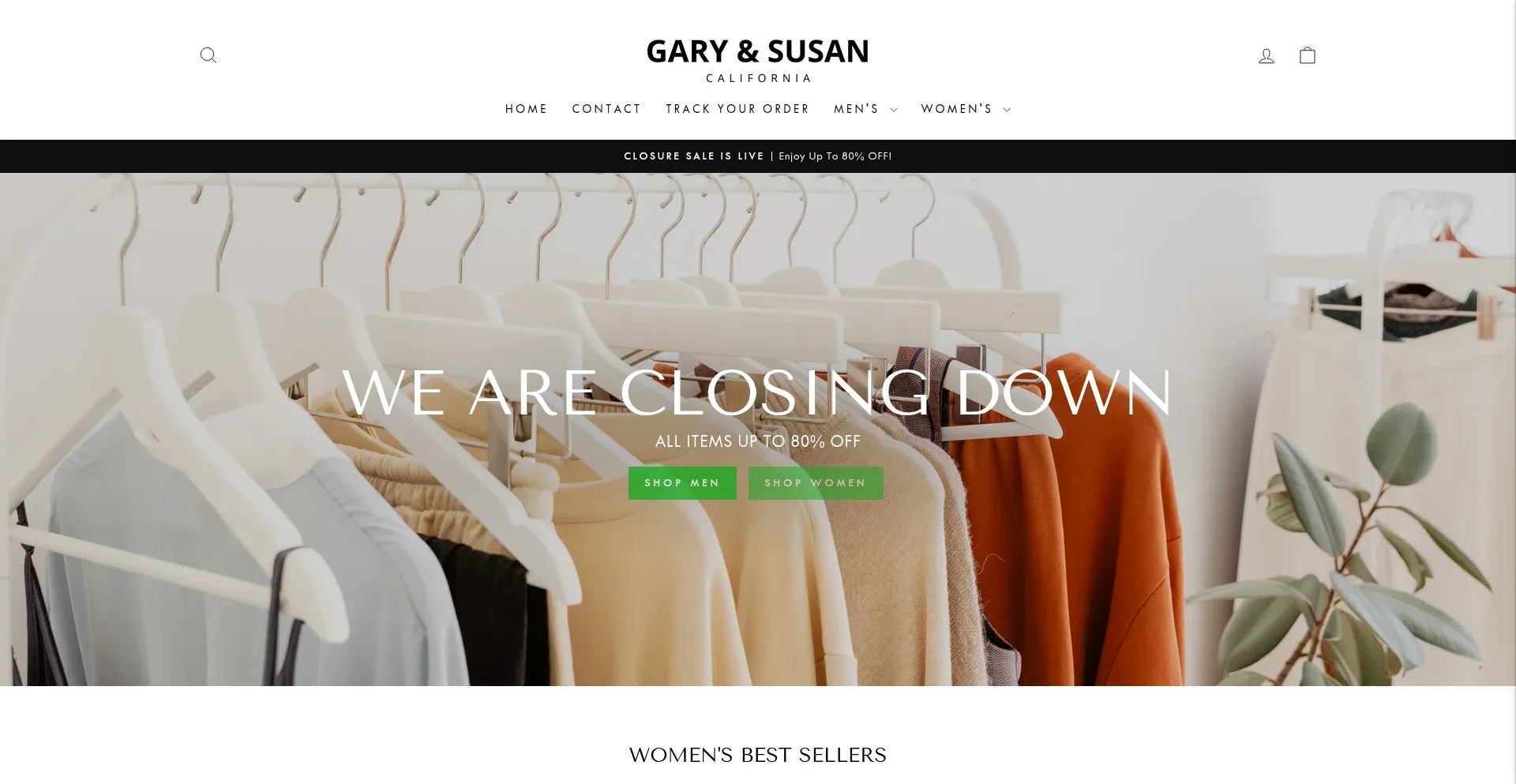 Website screenshot of Gary-susan.com