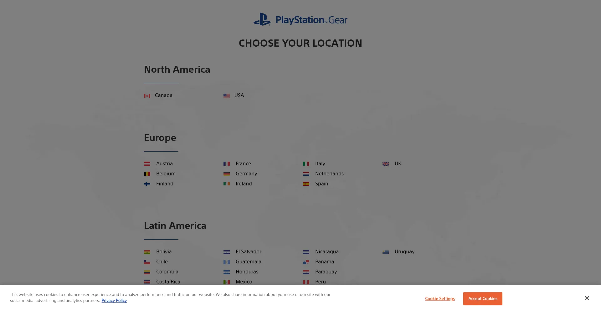 Gear.playstation.com