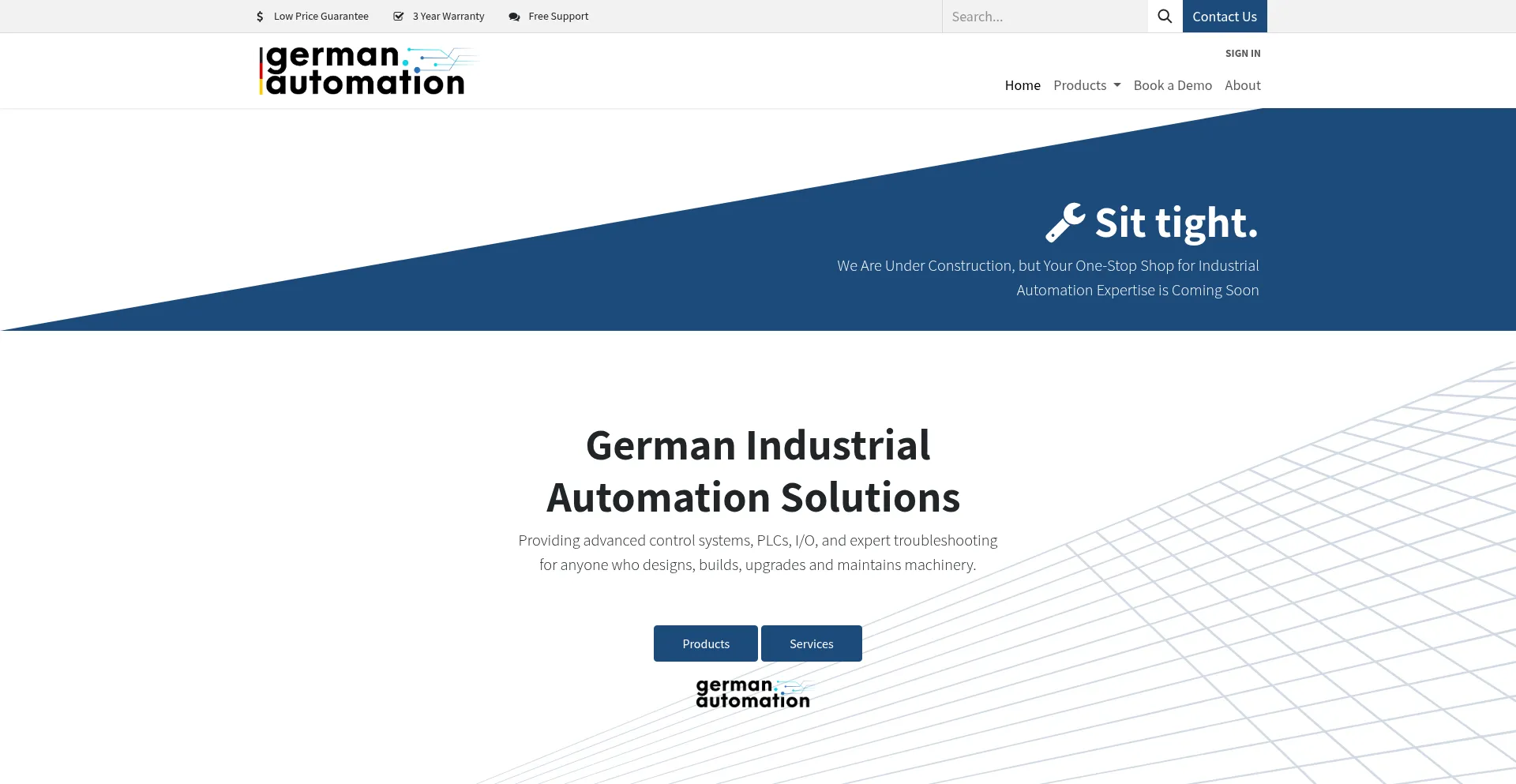 Website screenshot of Germanautomation.com