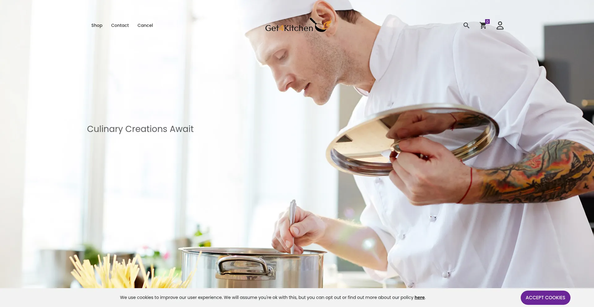 Website screenshot of Get4kitchen.com