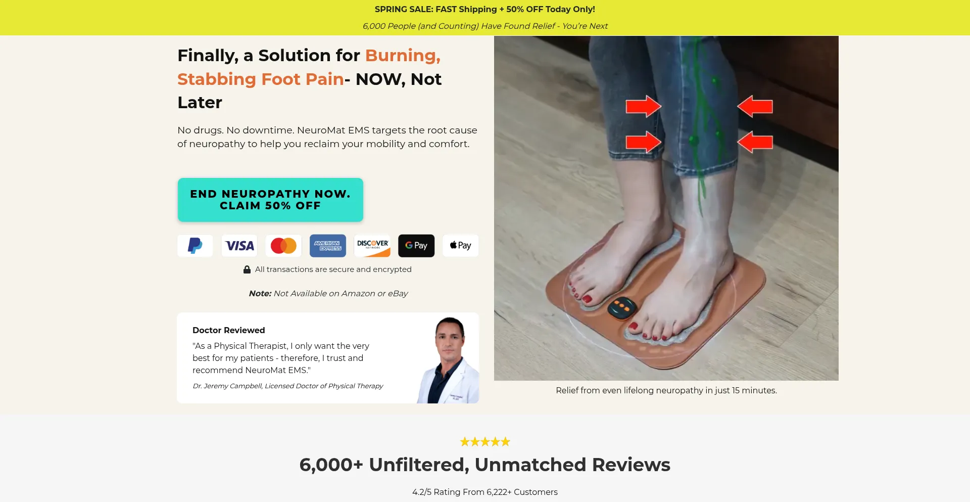 Website screenshot of Get-neuromat.com