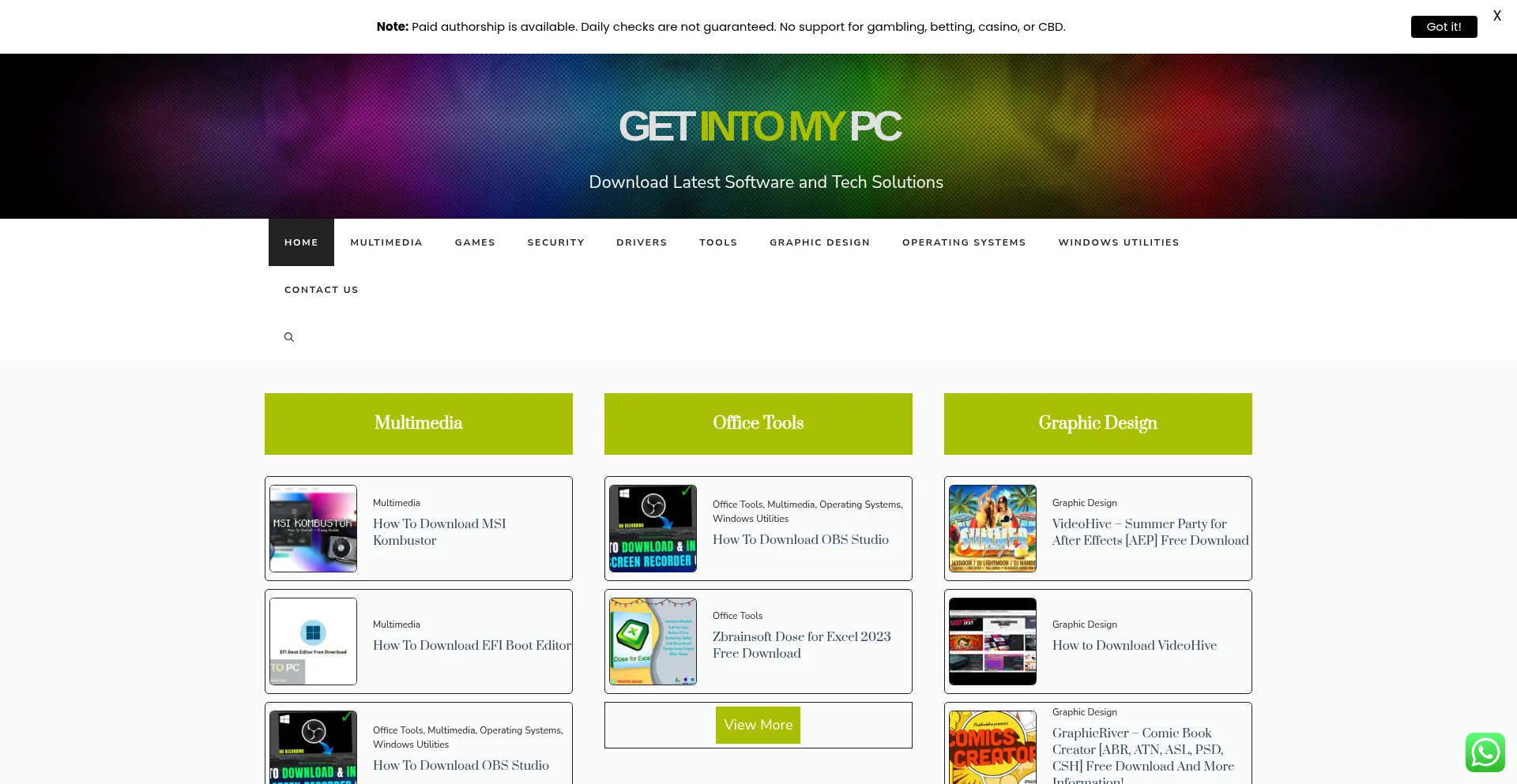 Getintomypc.com.in Screenshot