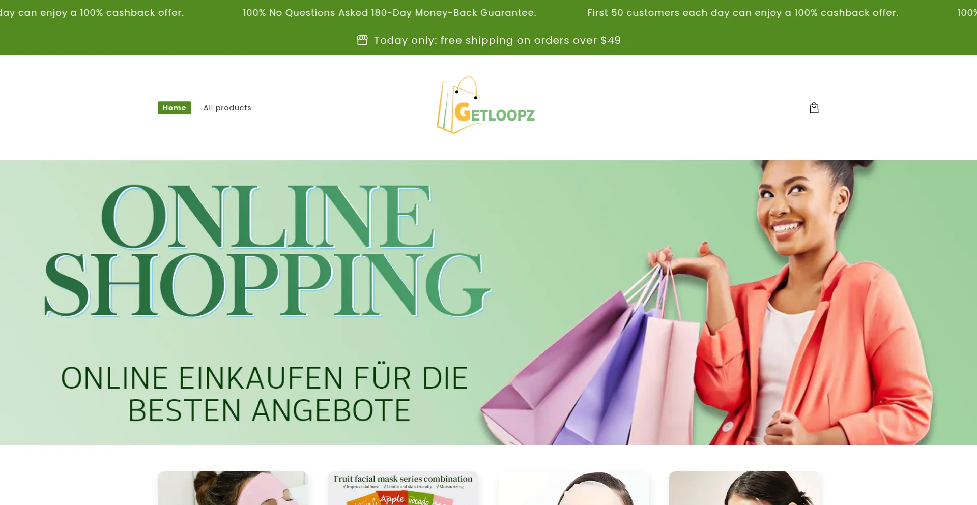 Getloopz.com Screenshot