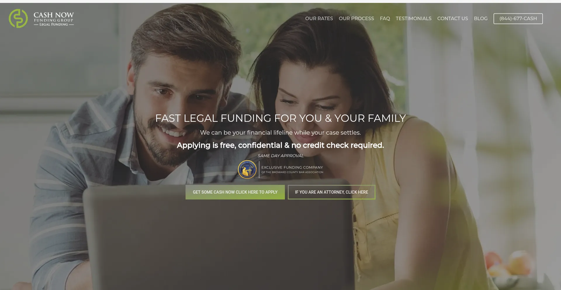 Website screenshot of Getsomecashnow.com