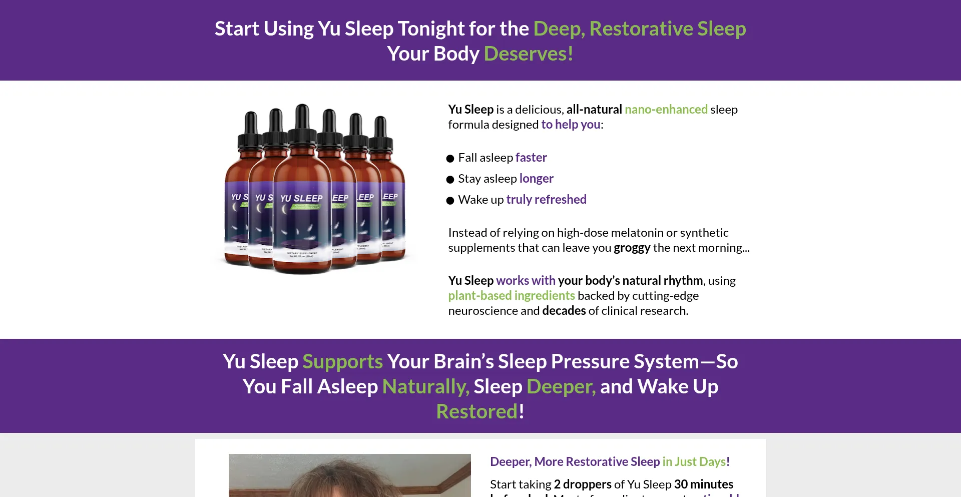 Website screenshot of Getyusleep.com