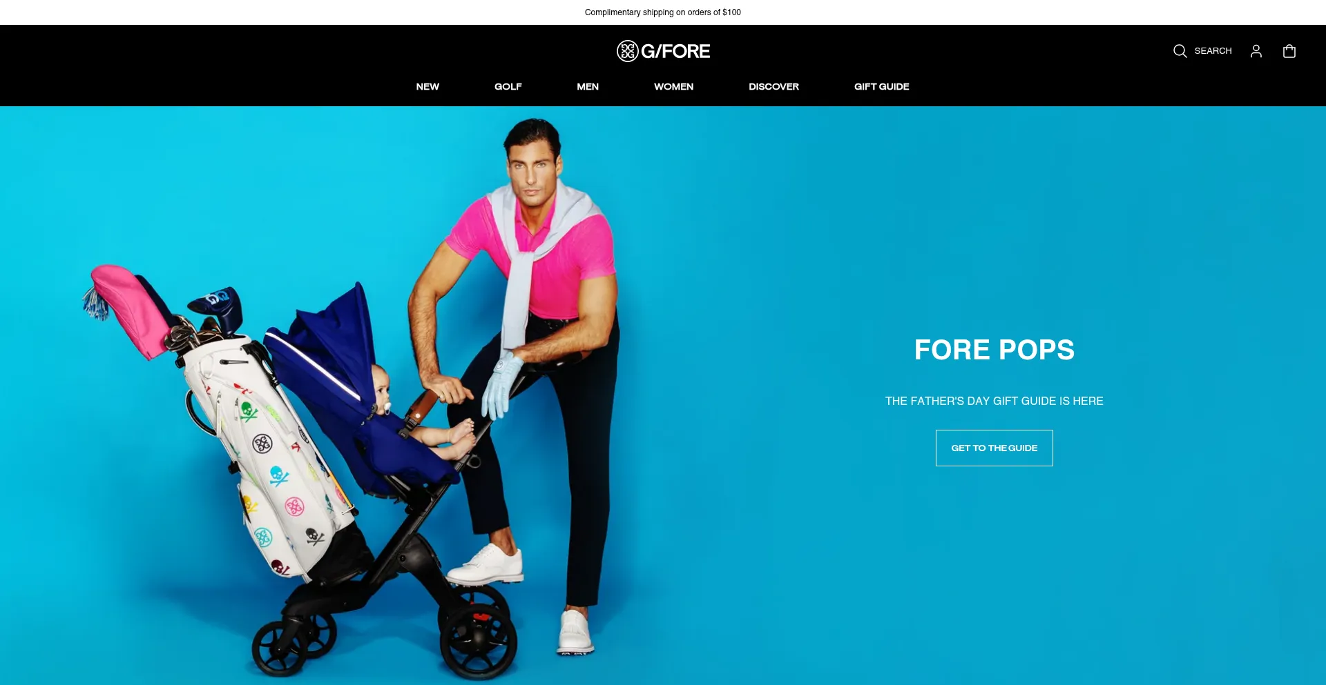 Website screenshot of Gfore.ca