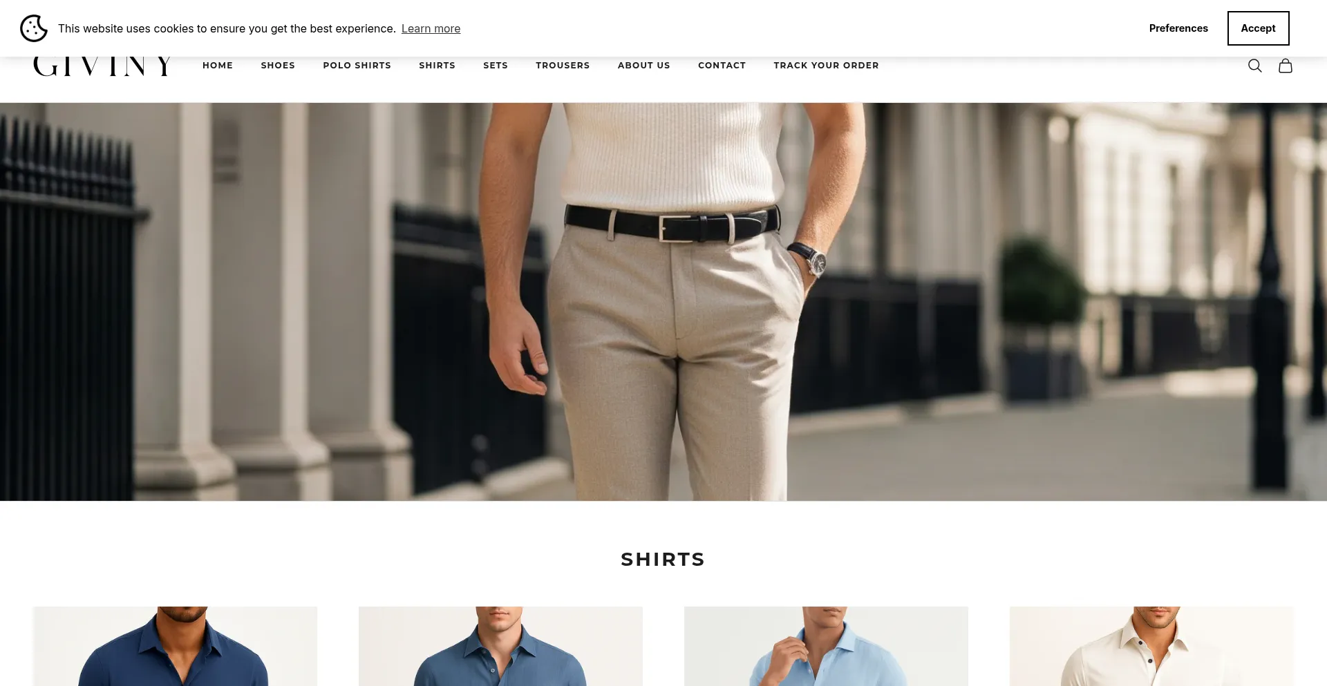 Website screenshot of Giviny.com