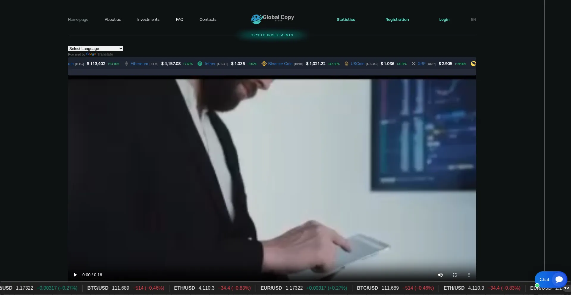 Globalcopytrade.top Screenshot