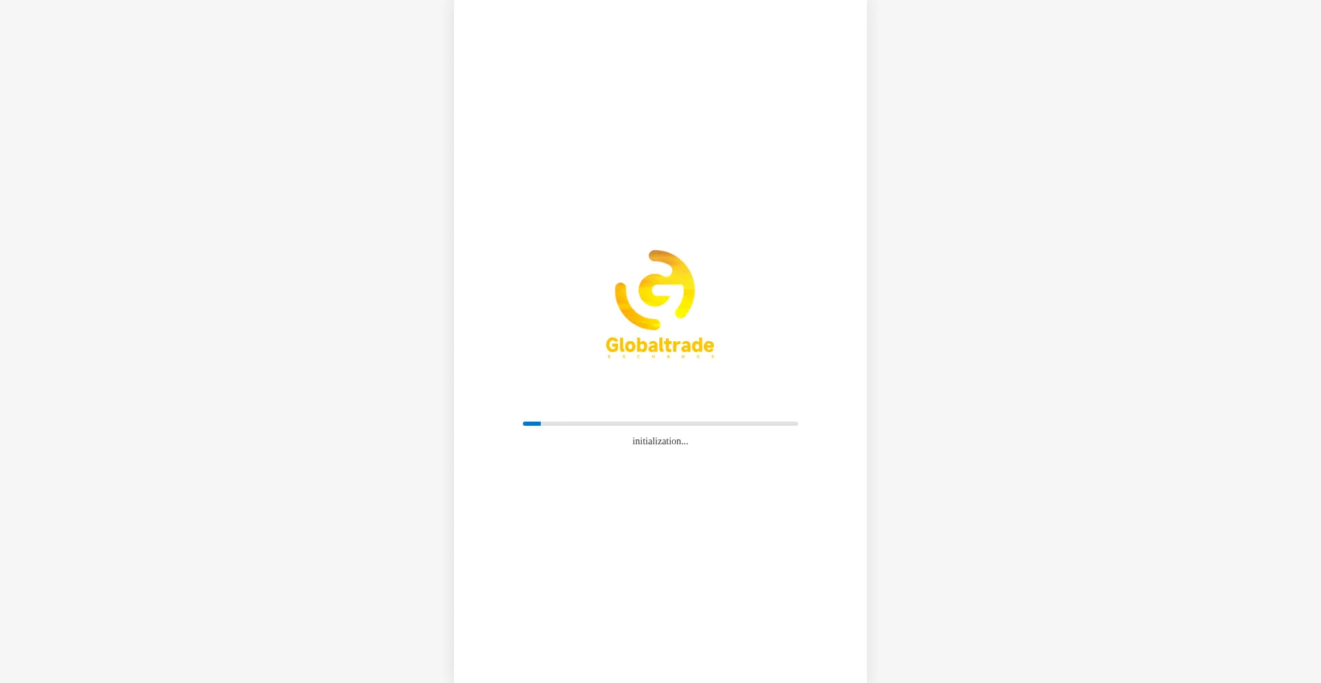 Website screenshot of Globaltradeexchange.vip