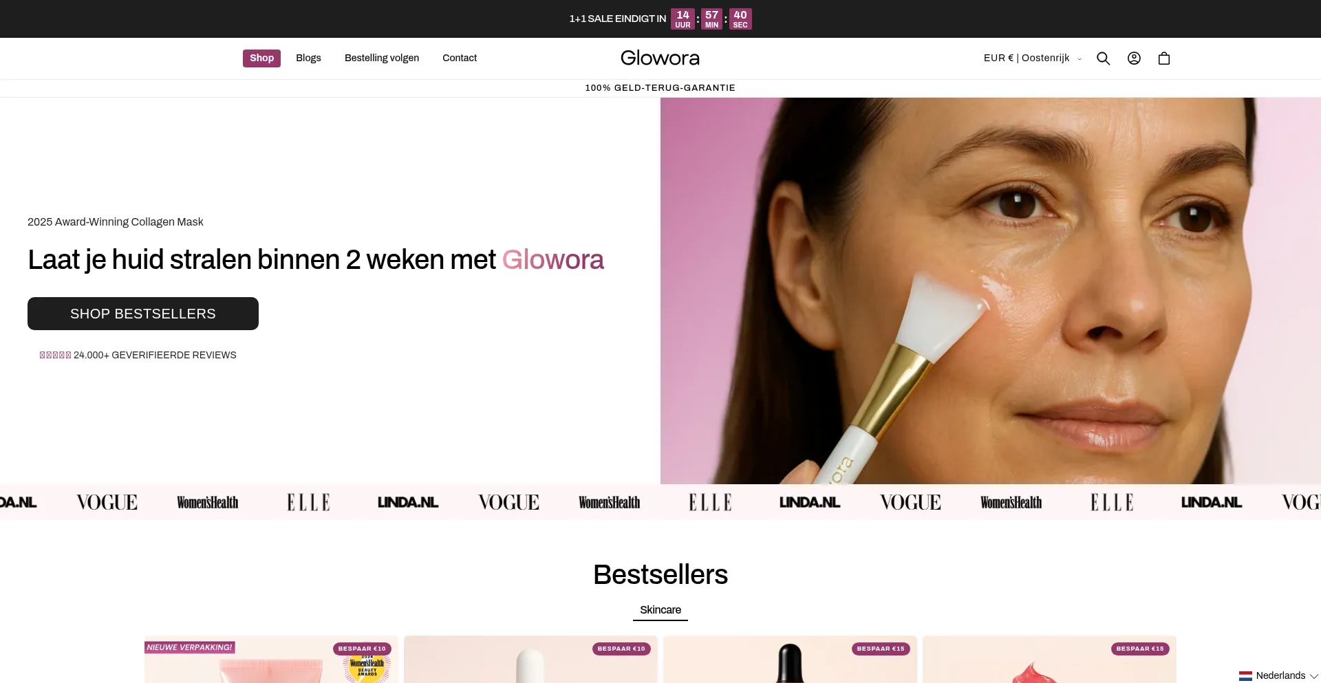 Glowora.nl Screenshot