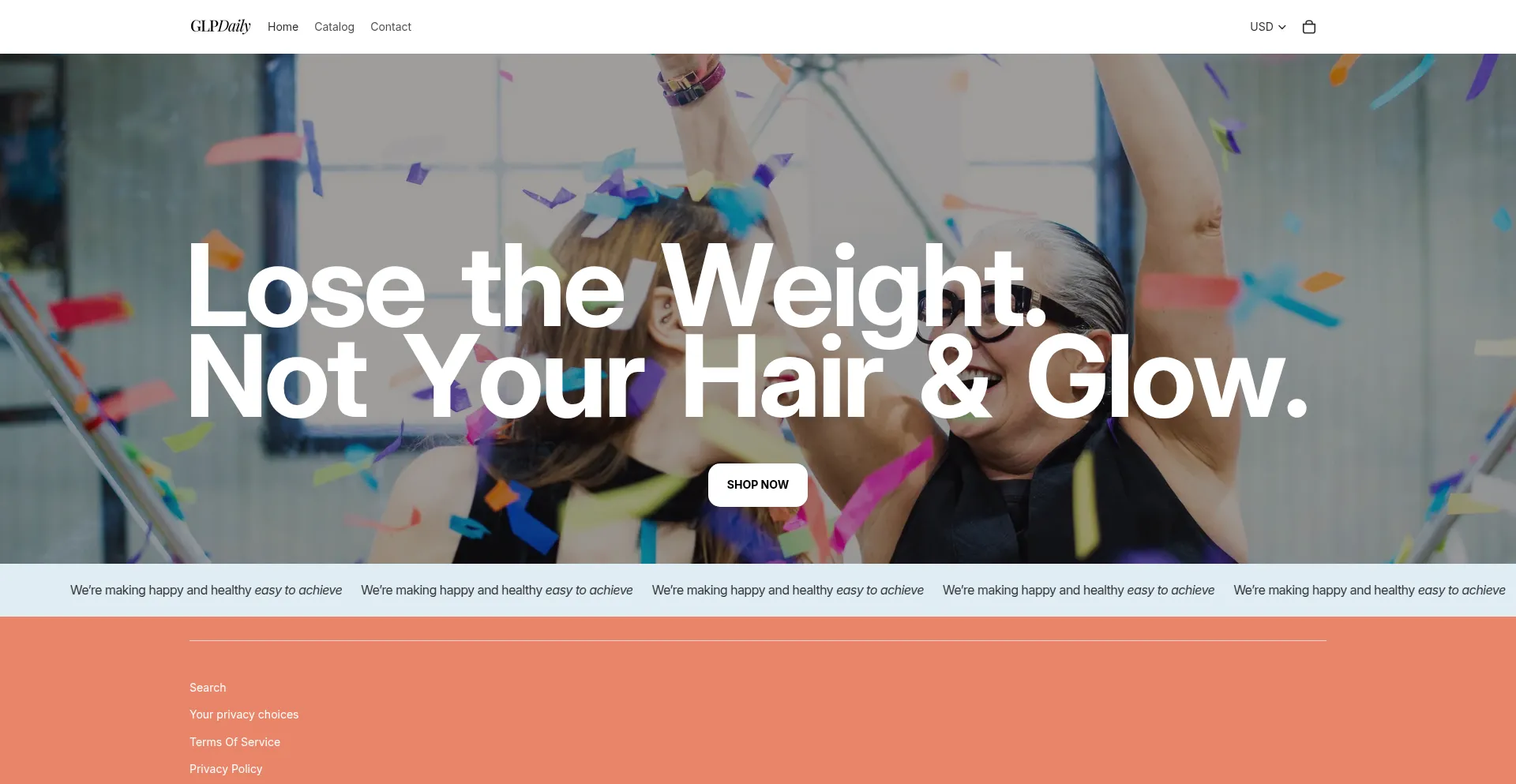 Website screenshot of Glpdaily.com