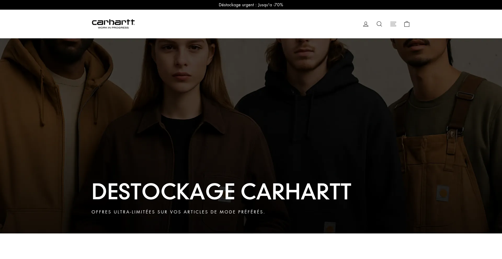 Website screenshot of Gmb-destock.com