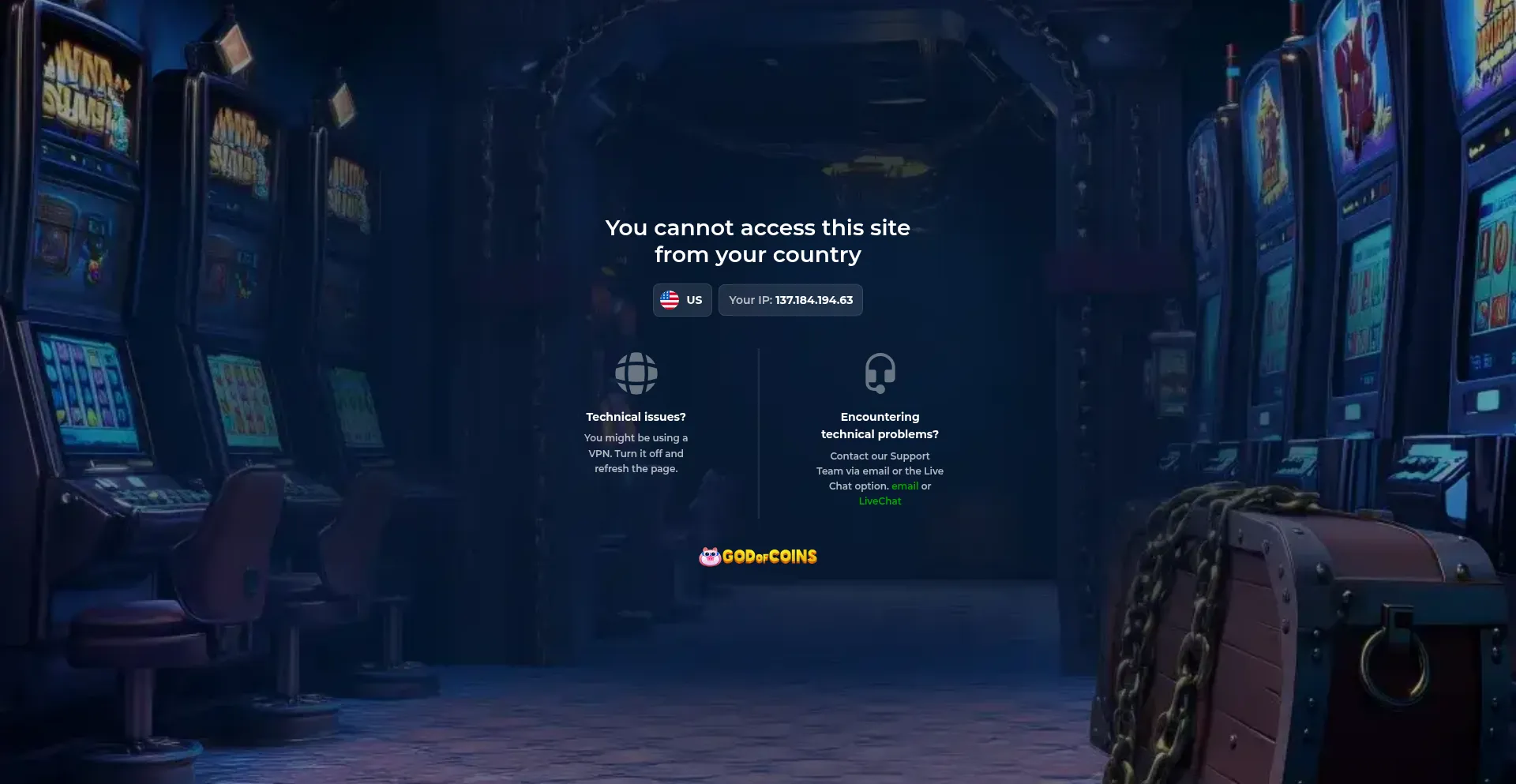 Godofcoins.com Screenshot