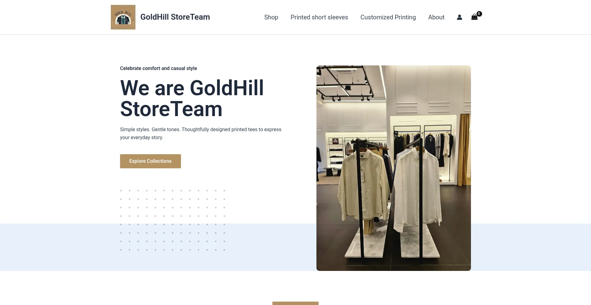 Website screenshot of Goldhteam.shop