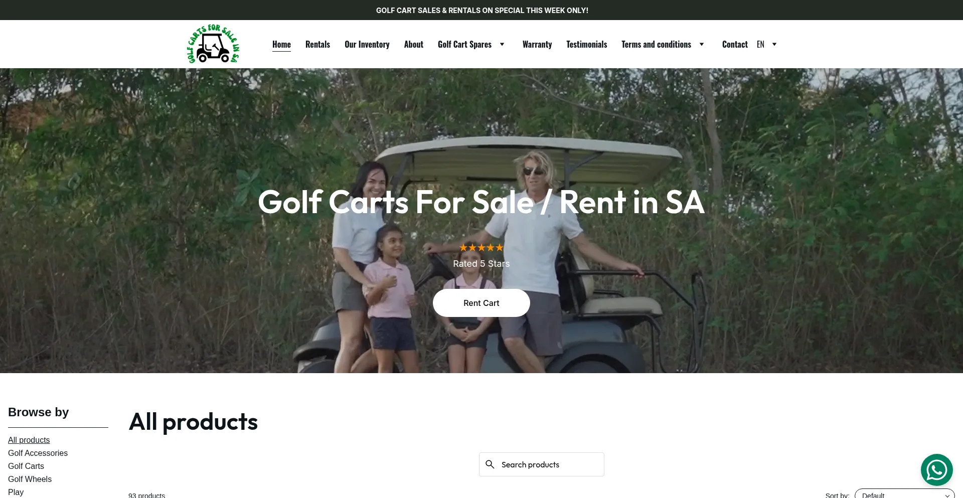 Golfcartsforsaleinsa.co.za