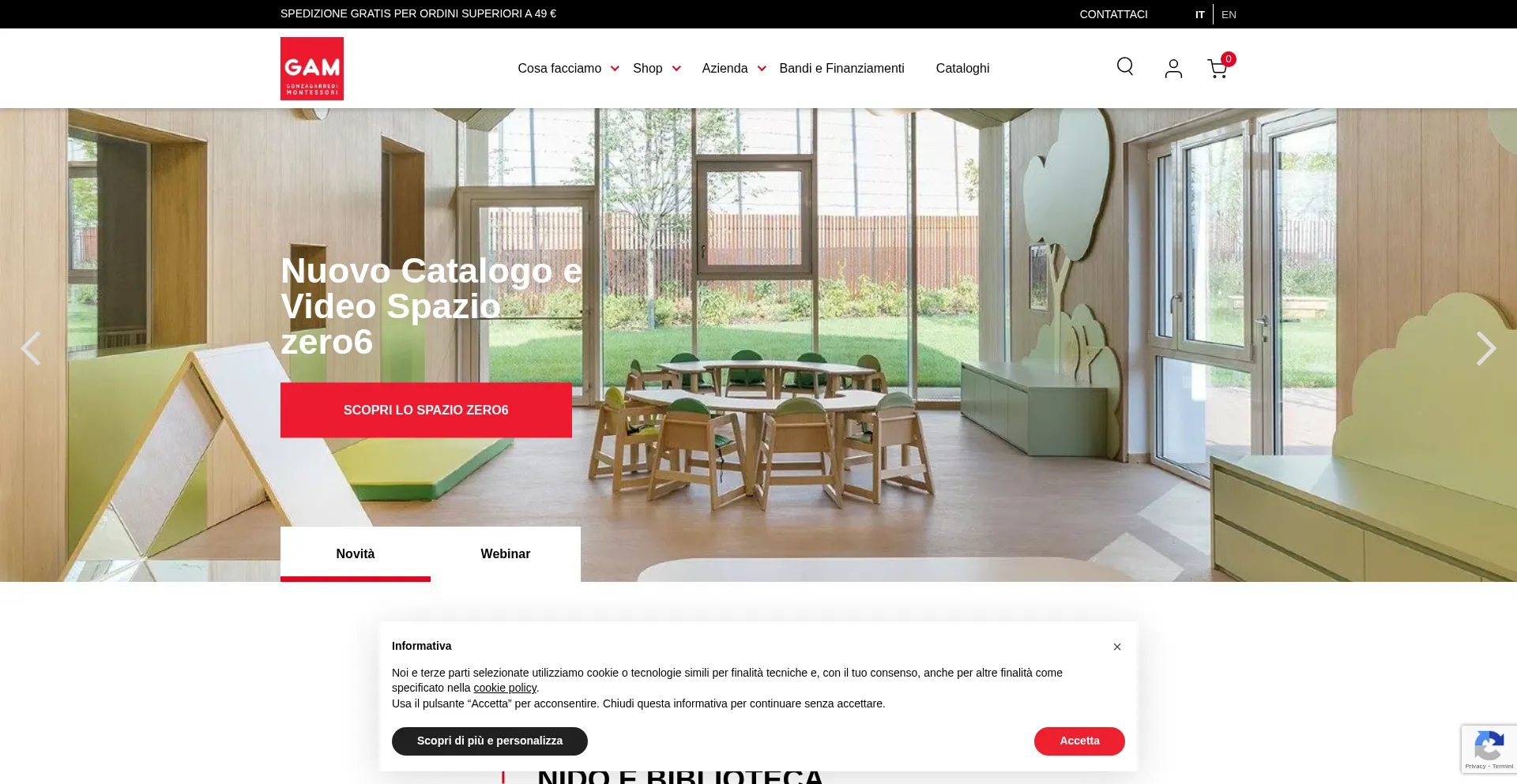 Website screenshot of Gonzagarredi.com