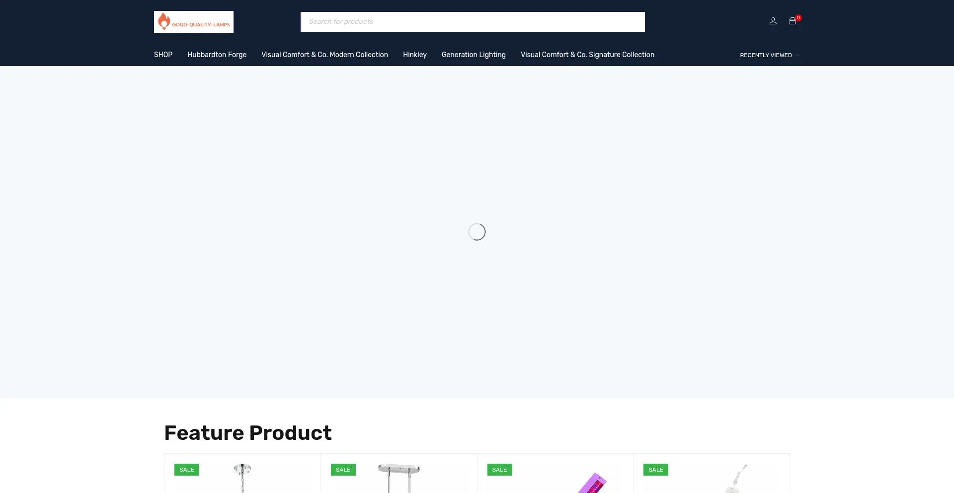 Website screenshot of Good-quality-lamps.com