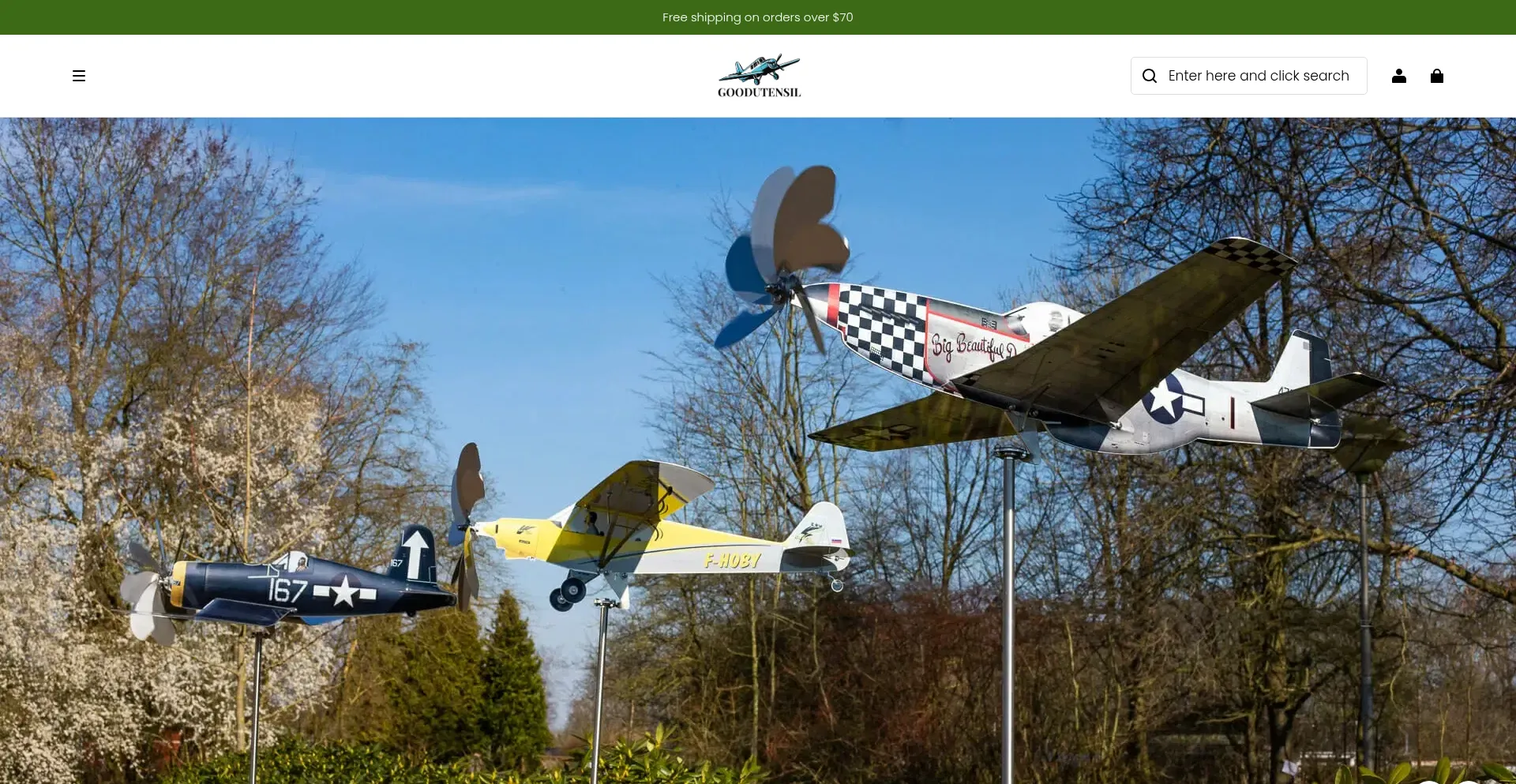 Website screenshot of Goodutensil.com