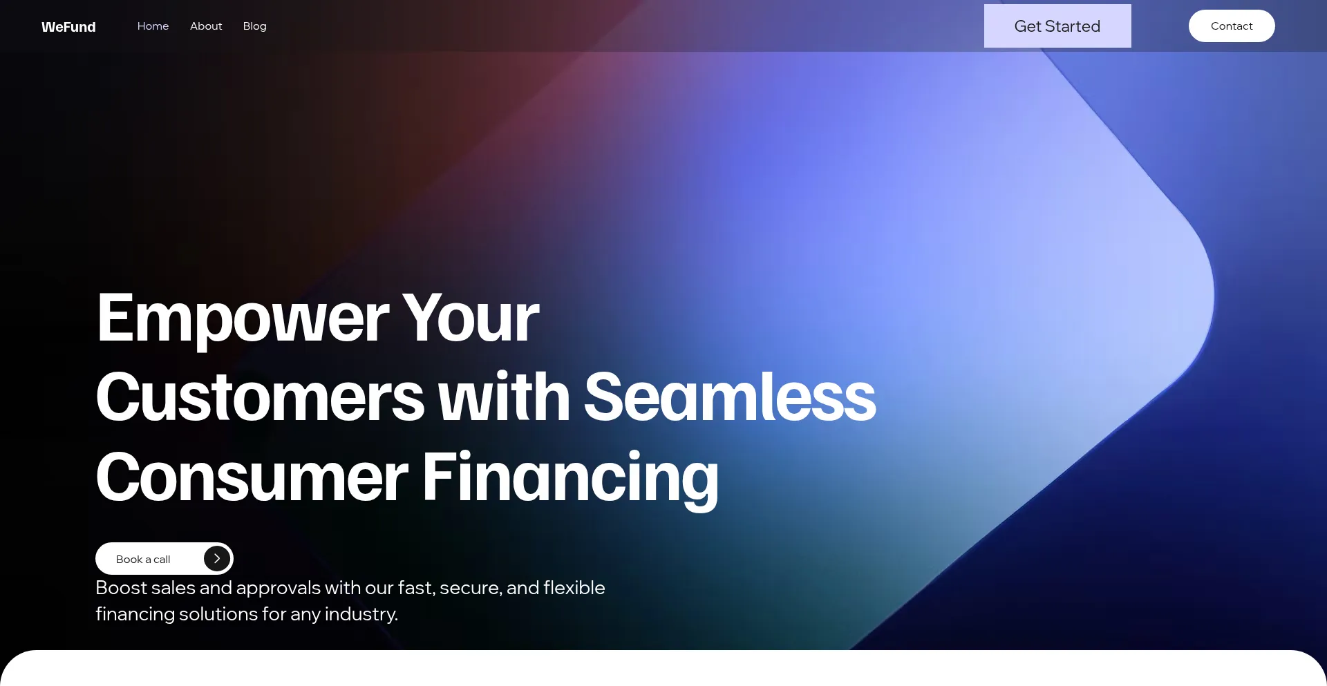Website screenshot of Gowefund.com