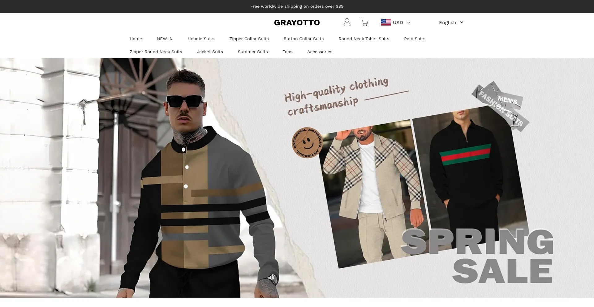 Website screenshot of Grayotto.com