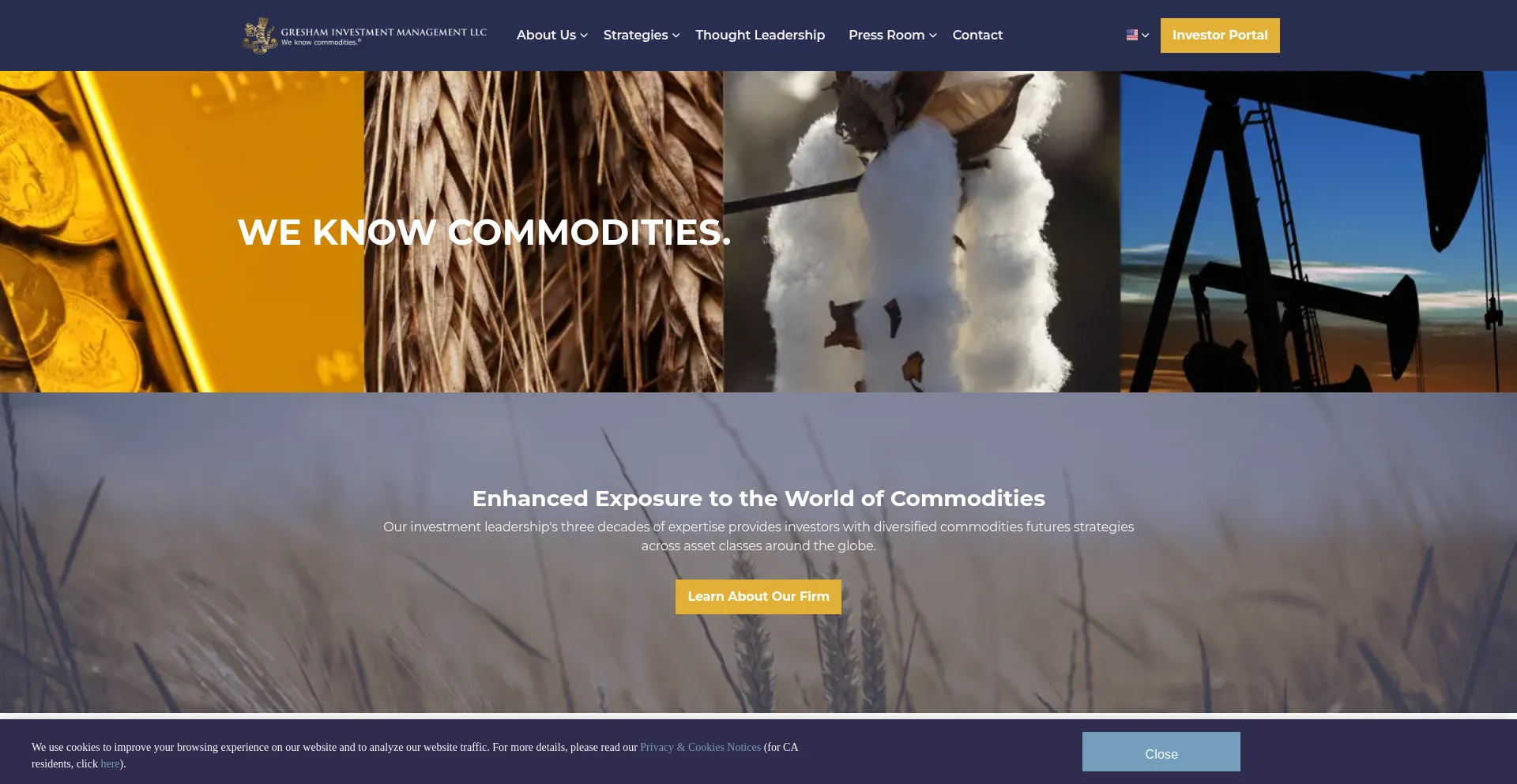 Website screenshot of Greshamllc.com