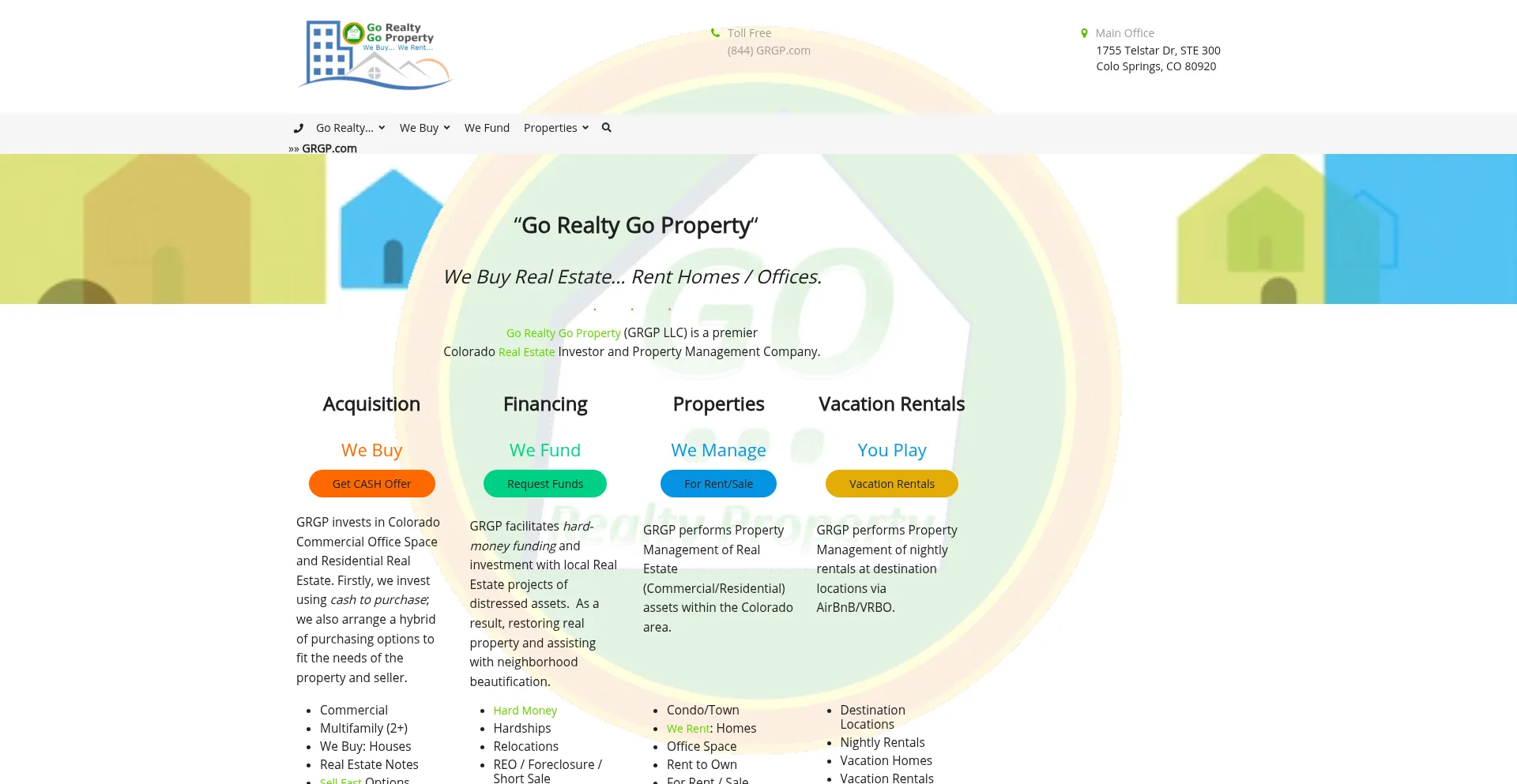 Website screenshot of Grgp.com