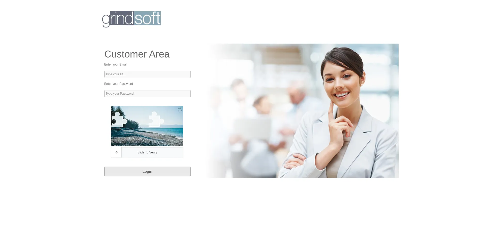 Website screenshot of Grindsoft.com