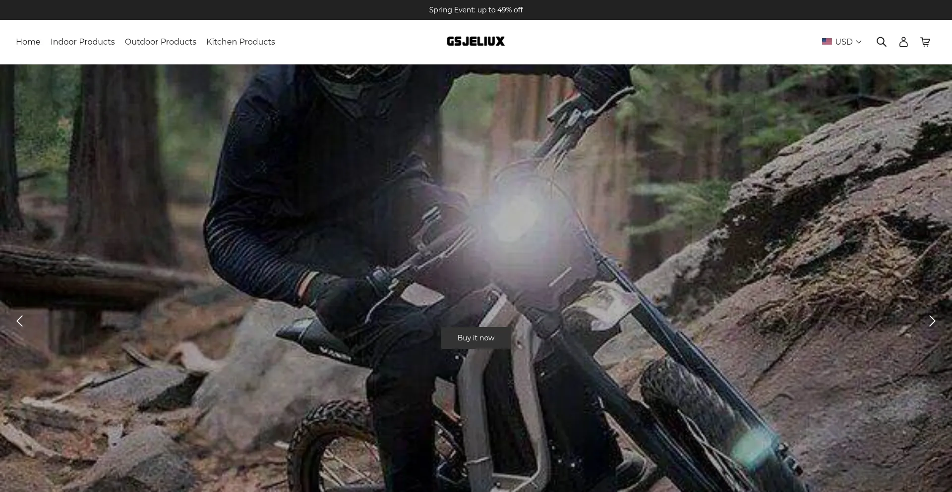 Website screenshot of Gsjeliux.com