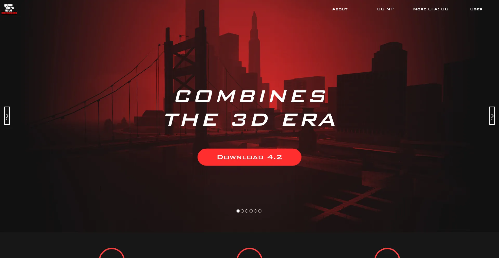 Website screenshot of Gtaundergroundmod.com