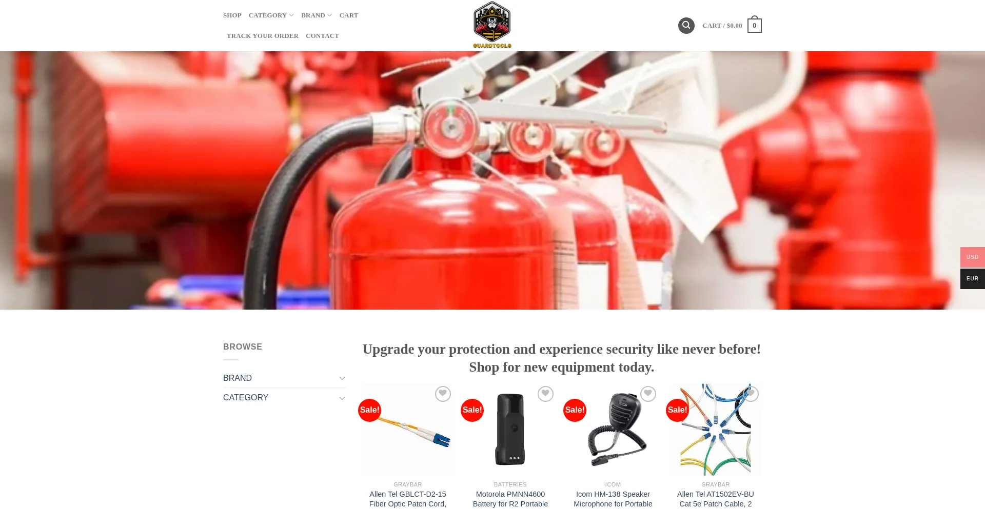 Website screenshot of Guardtools.shop