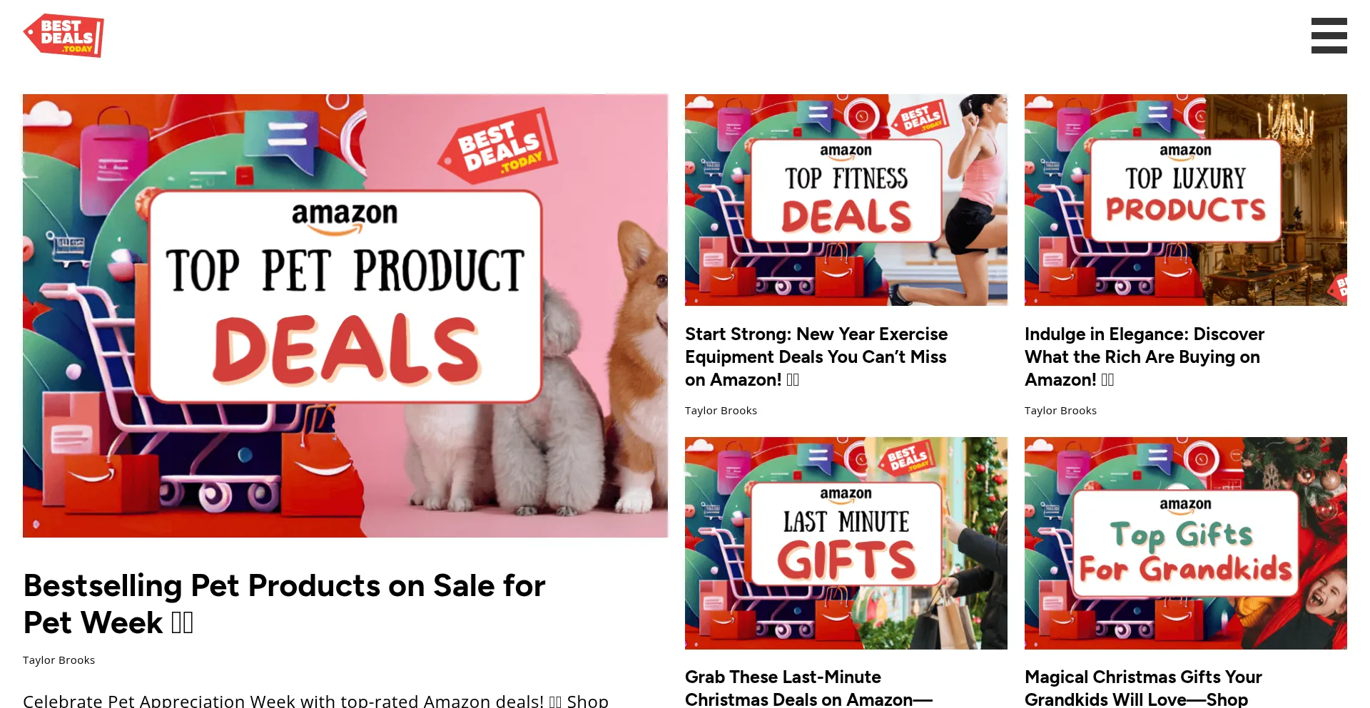 Website screenshot of Guide.bestdeals.today
