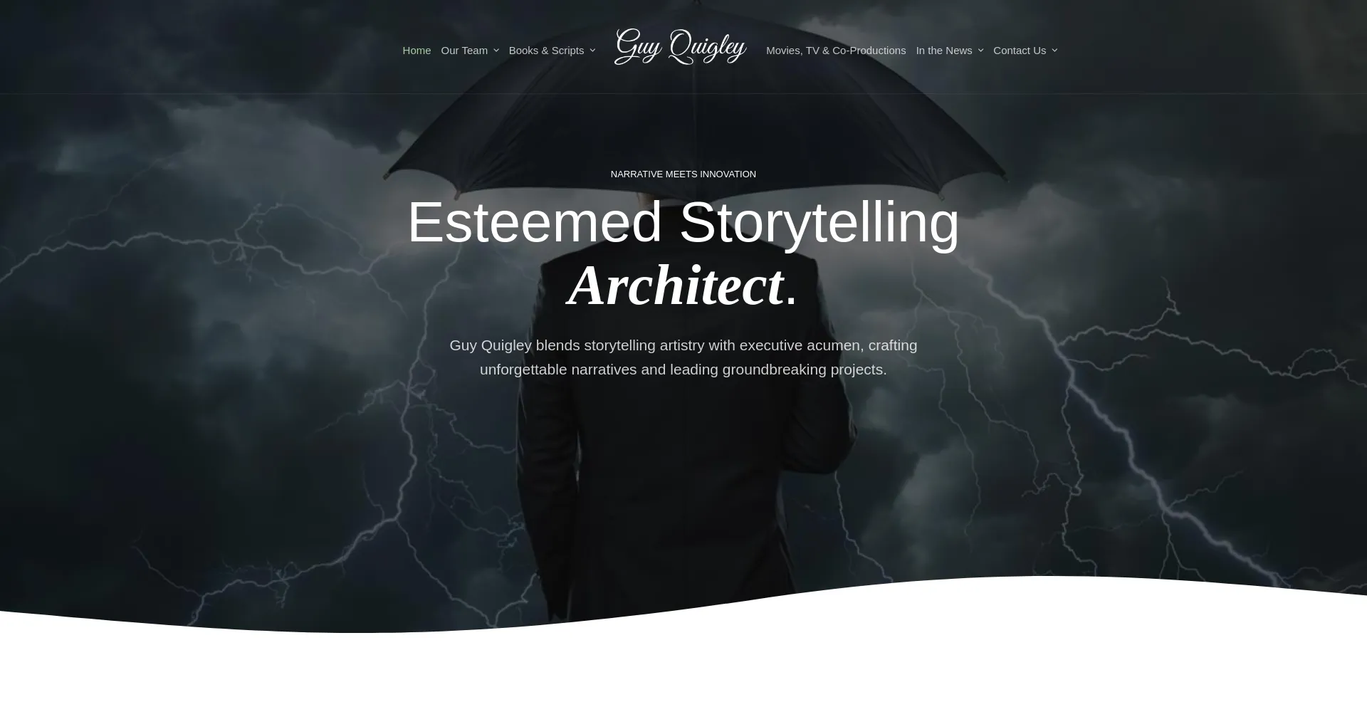 Website screenshot of Guyquigley.com