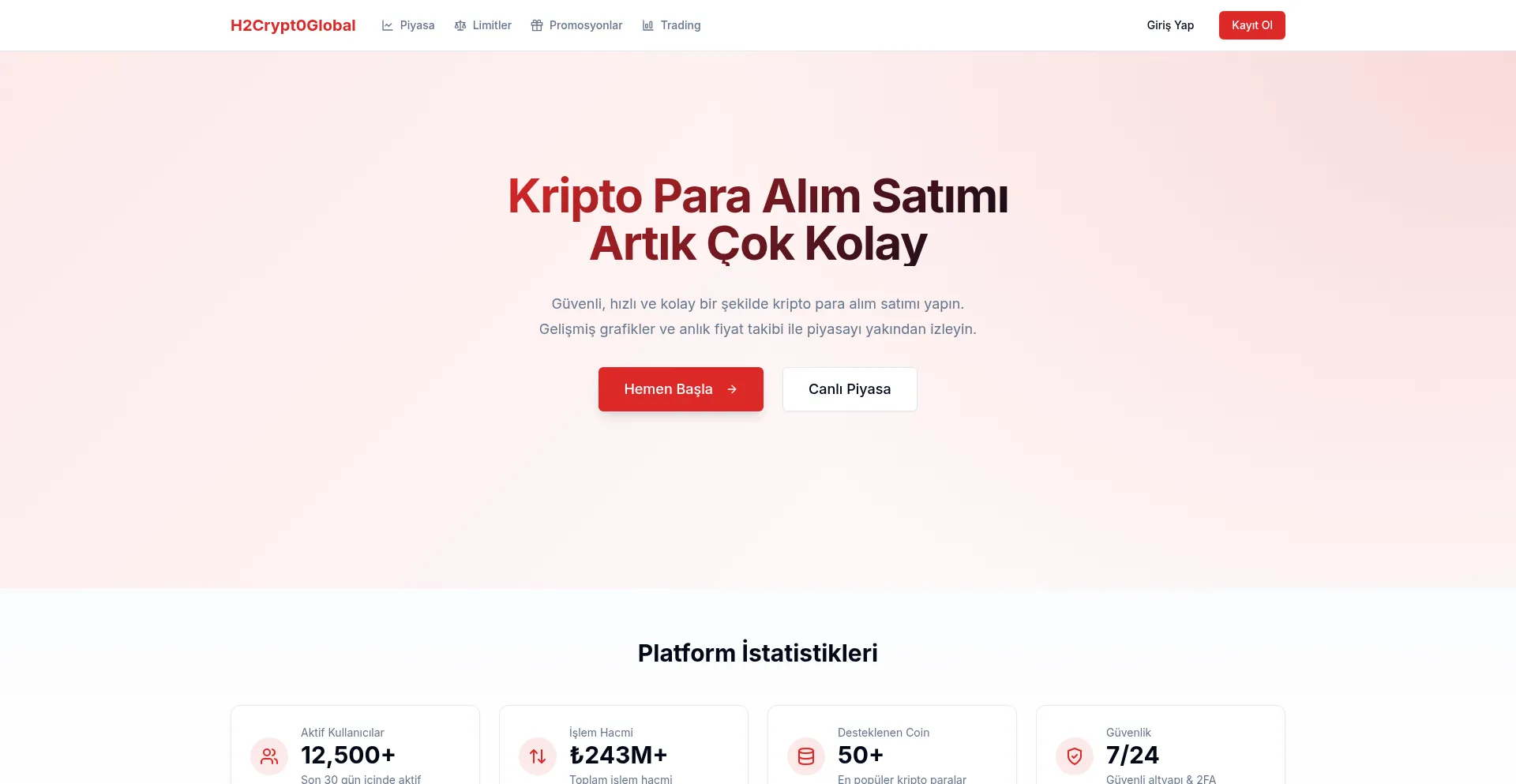 Website screenshot of H2crypt0global.com