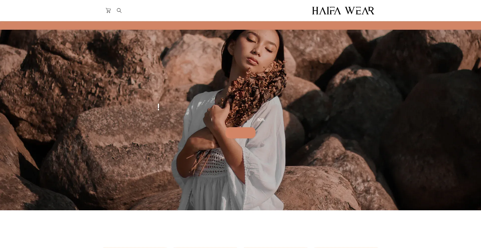 Website screenshot of Haifawear.com