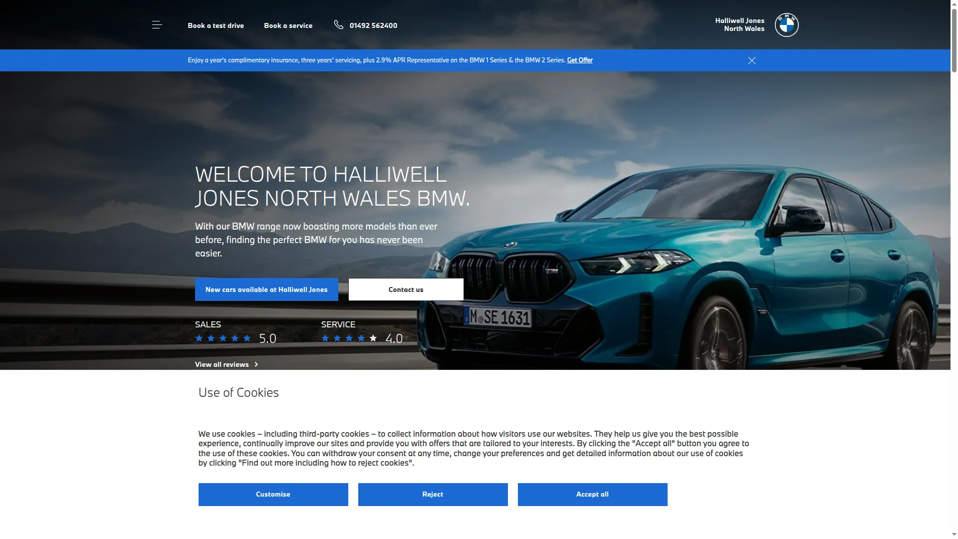 Halliwelljonesnorthwalesbmw.co.uk