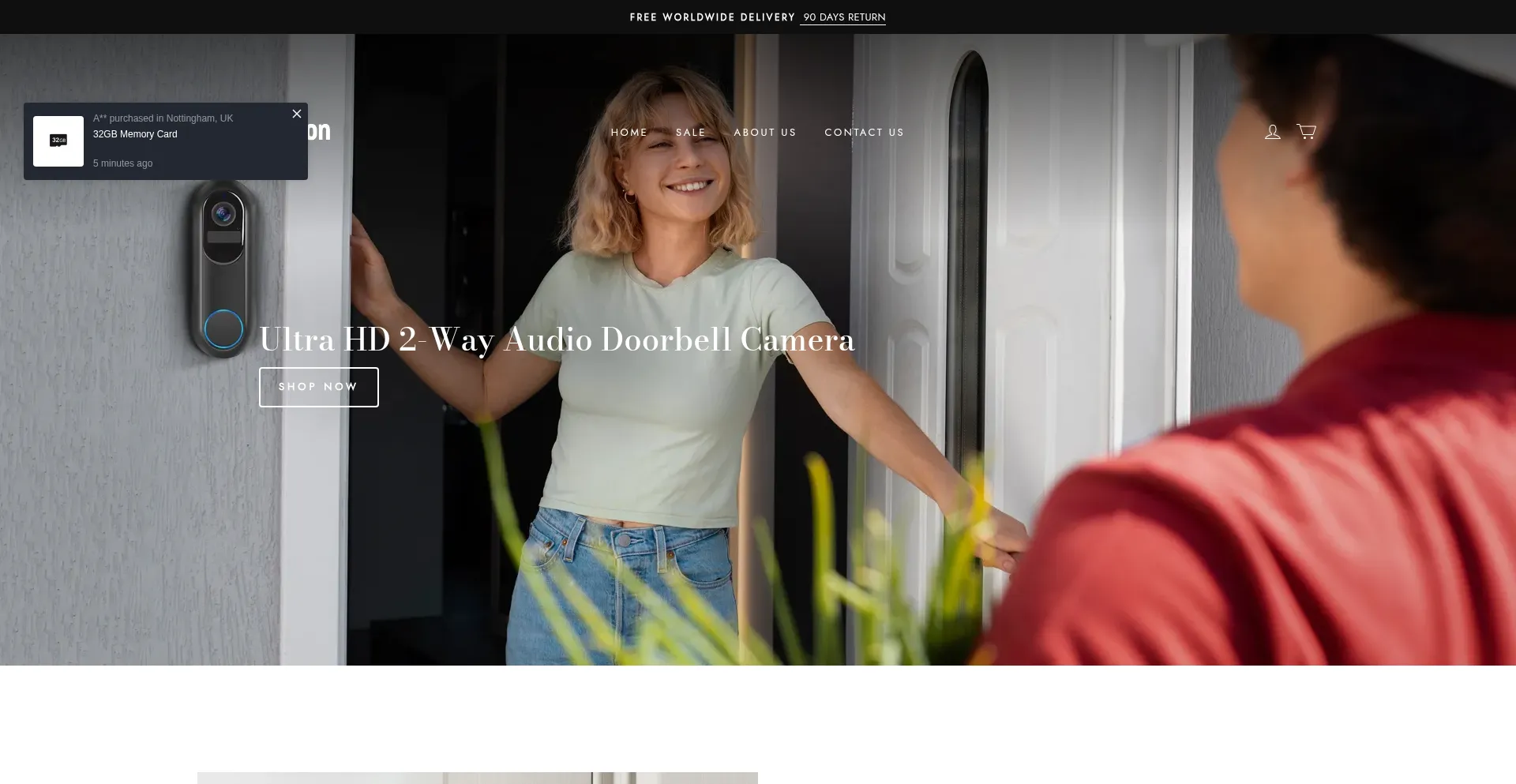 Website screenshot of Halovision.co.uk
