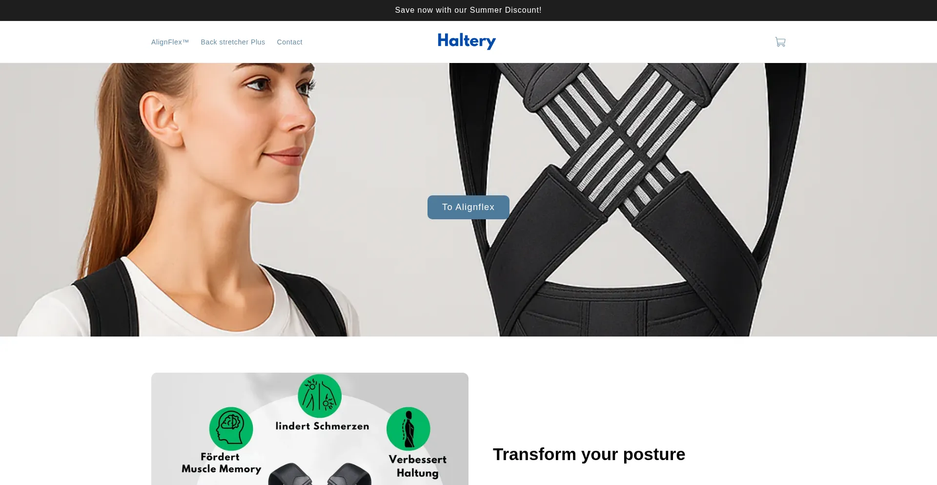 Website screenshot of Haltery.de