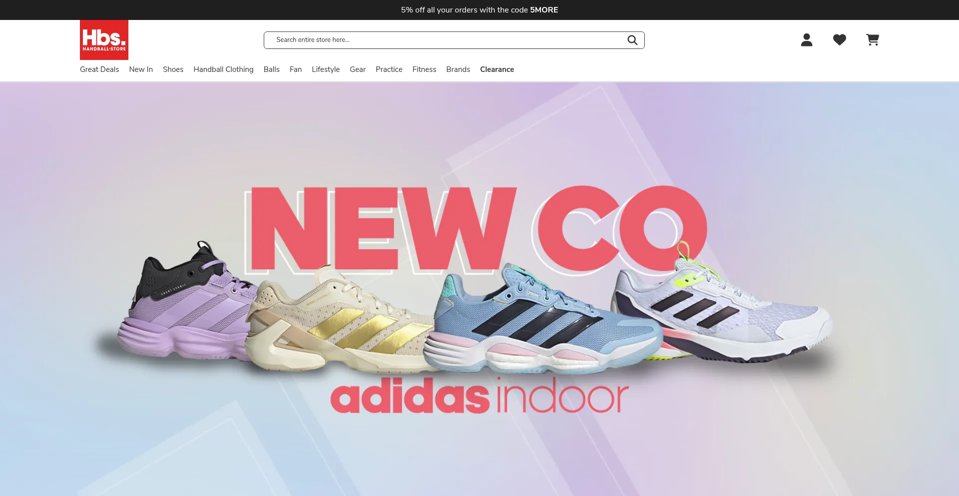 Website screenshot of Handball-store.com