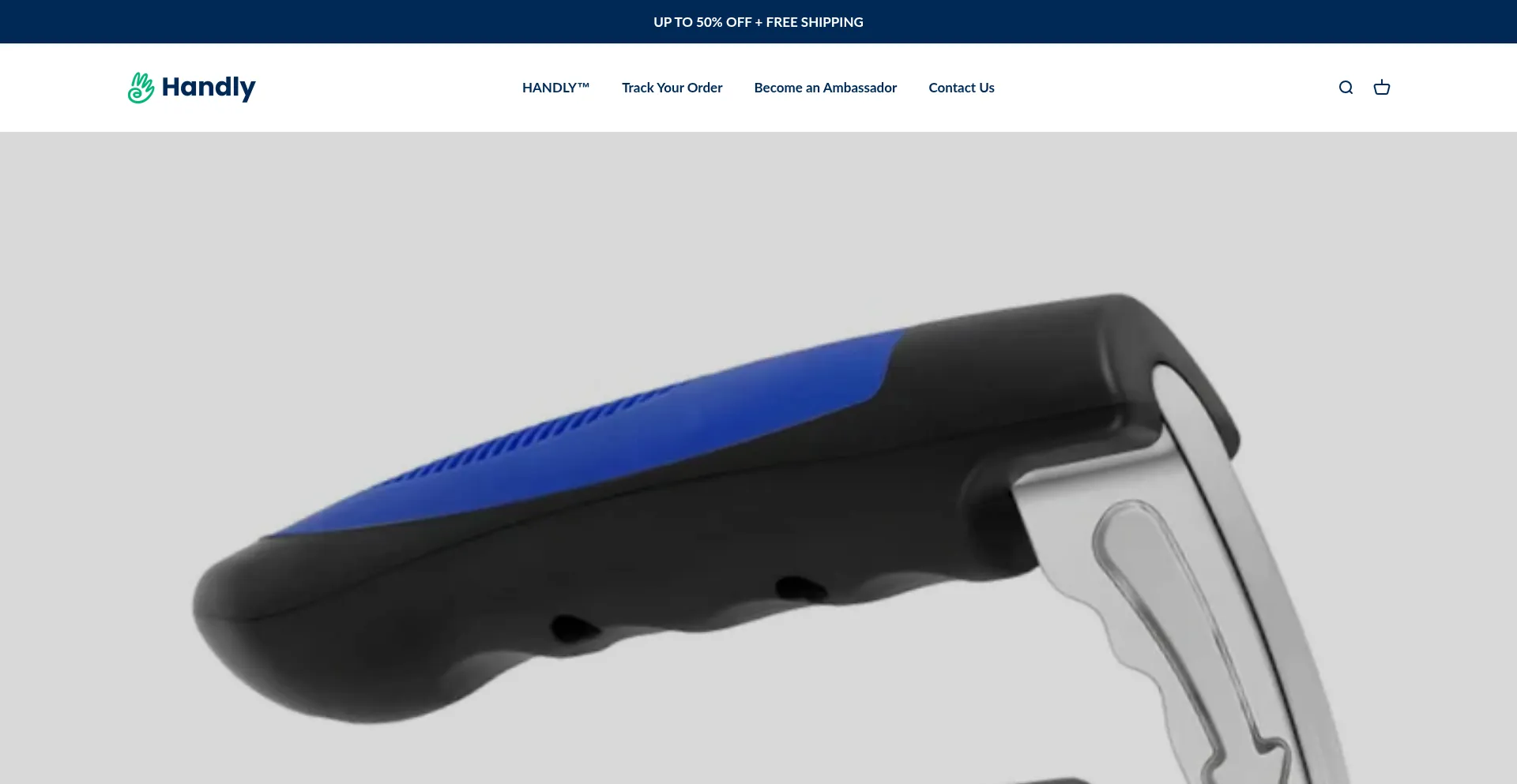 Website screenshot of Handly.nz