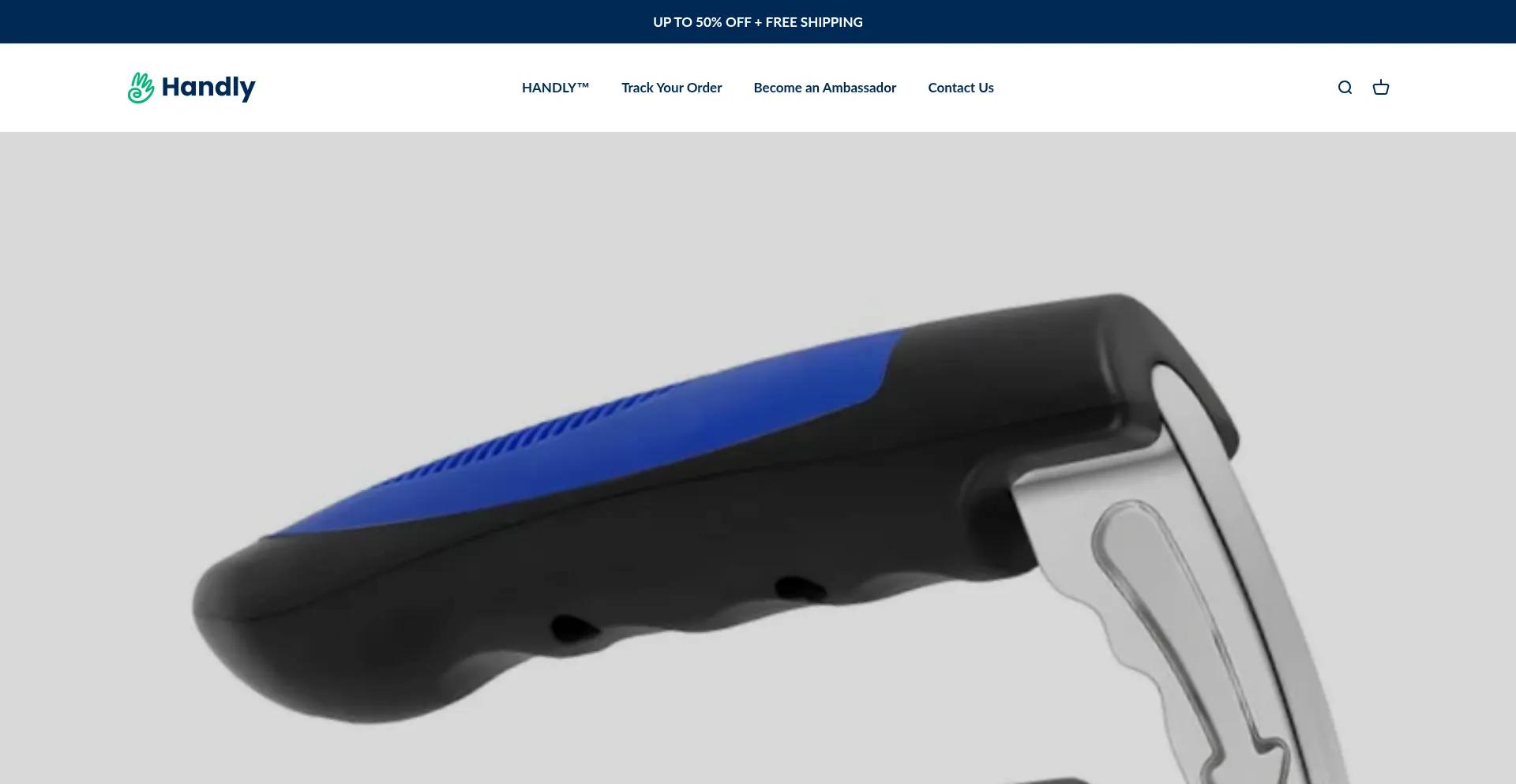 Website screenshot of Handlys.com