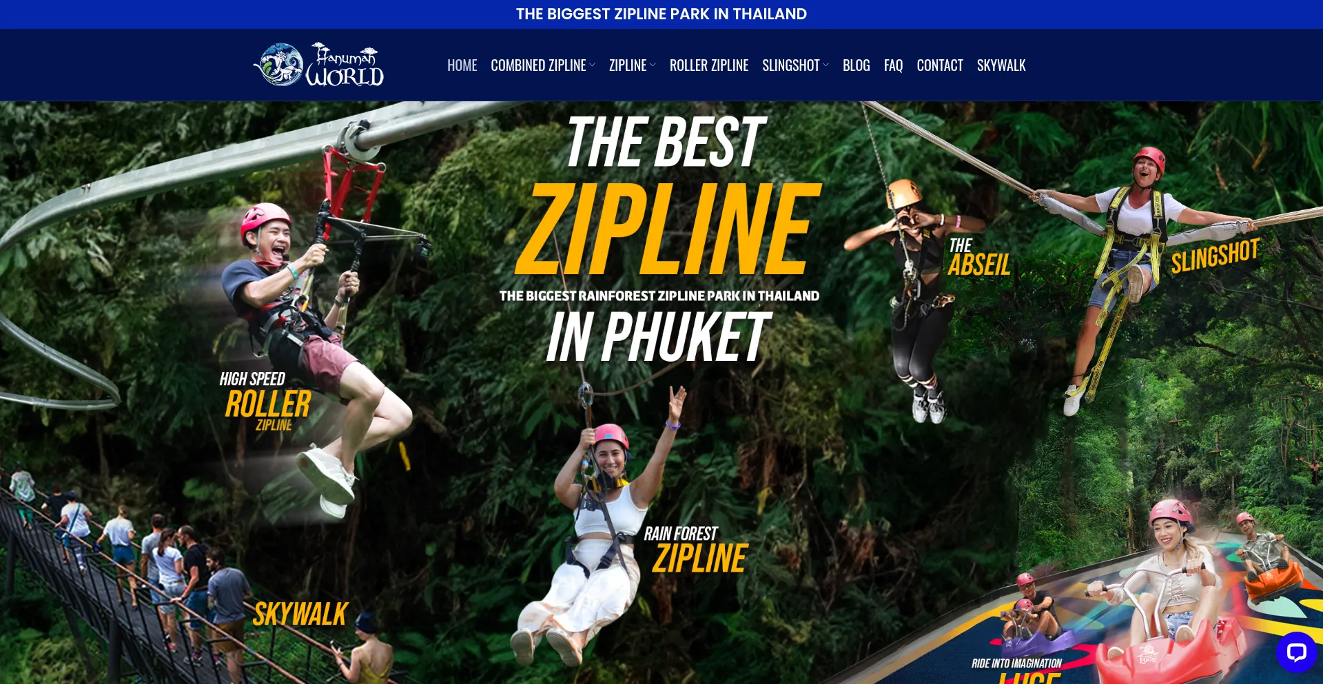 Website screenshot of Hanumanworldphuket.com