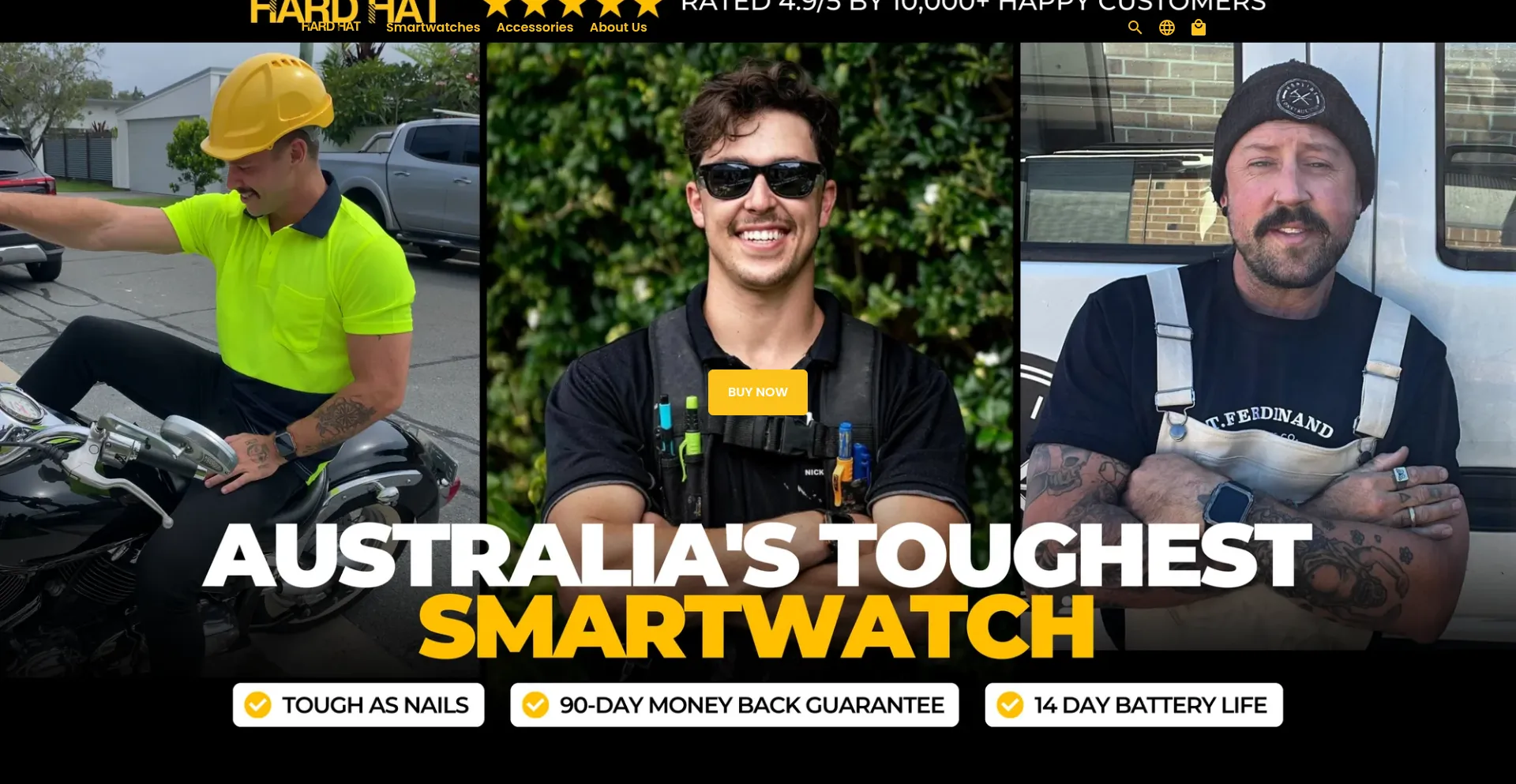 Hardhatwatches.com.au Screenshot